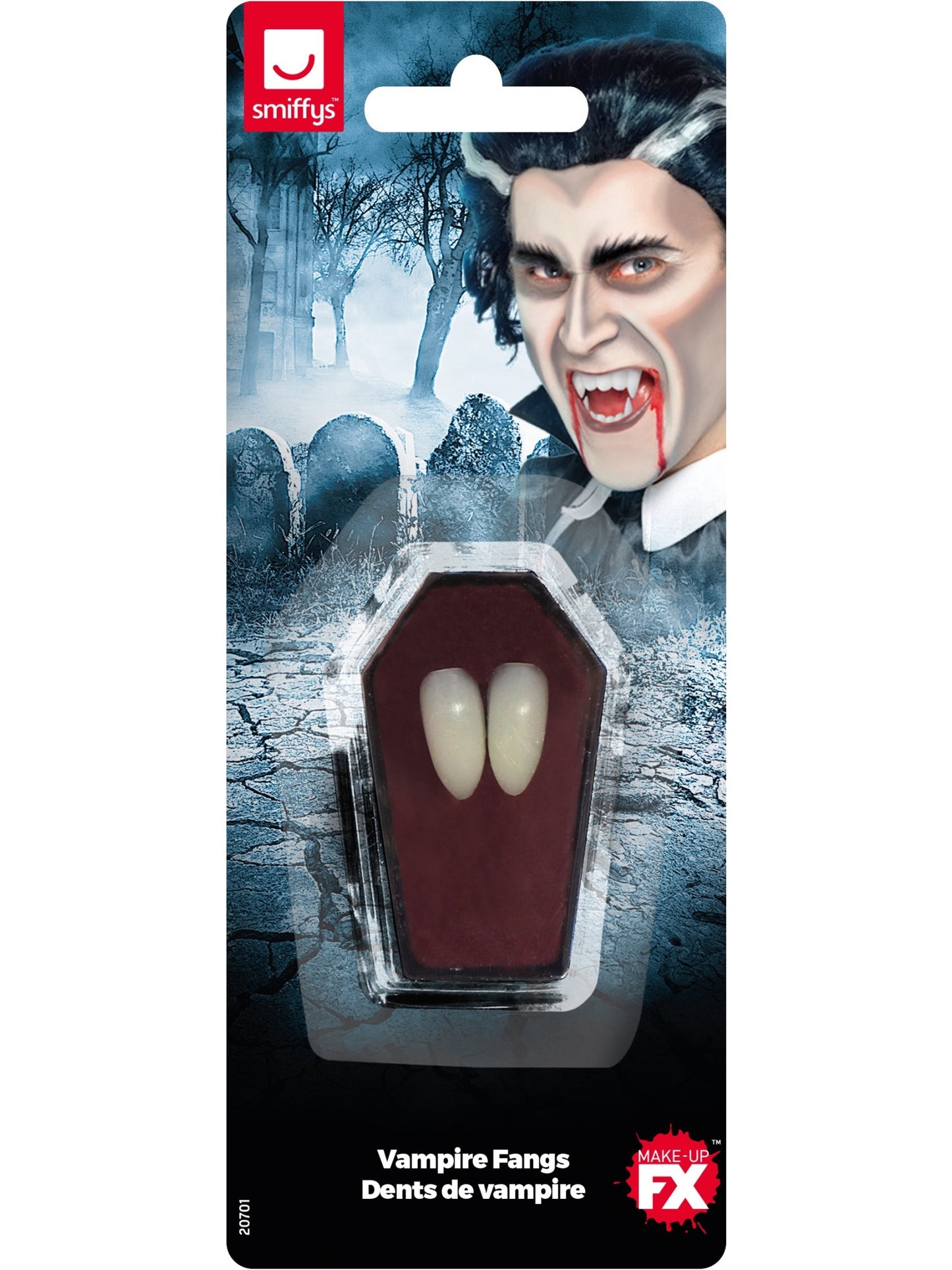 Smiffys Make-Up FX, Vampire Fang Tooth Caps, White Wholesale