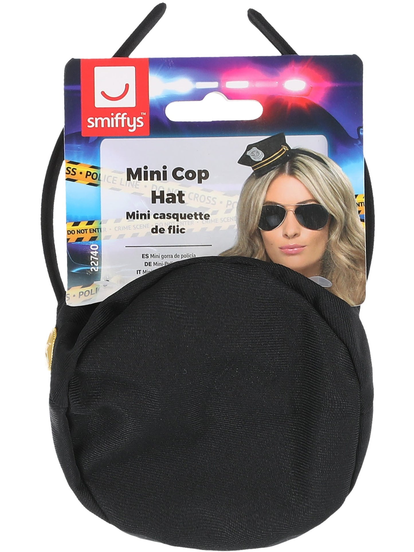 Mini Cop Hat, Black Wholesale