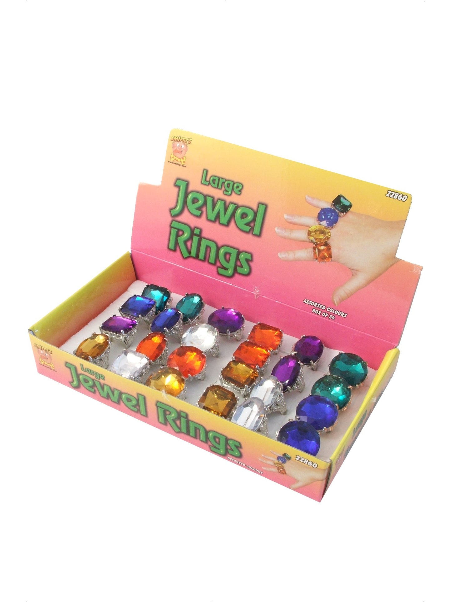 Assorted Colourful Jewel Rings Wholesale