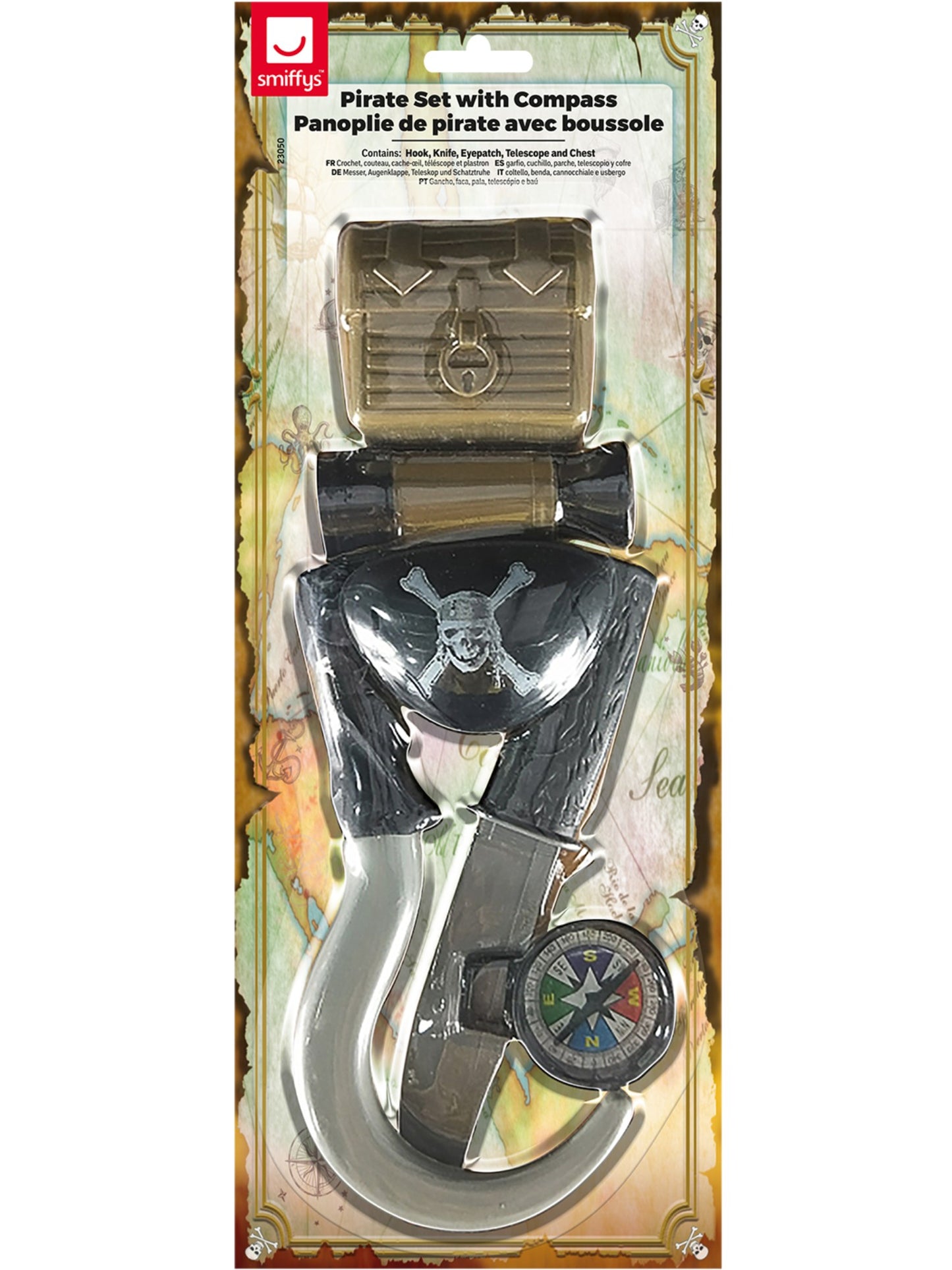 Pirate Set with Compass, Brown Wholesale