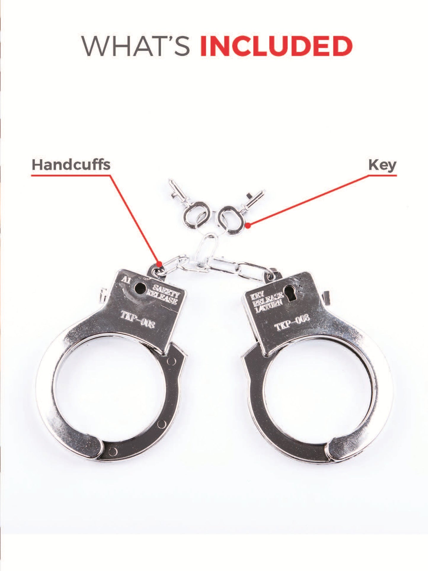 Plastic Handcuffs, Silver Wholesale