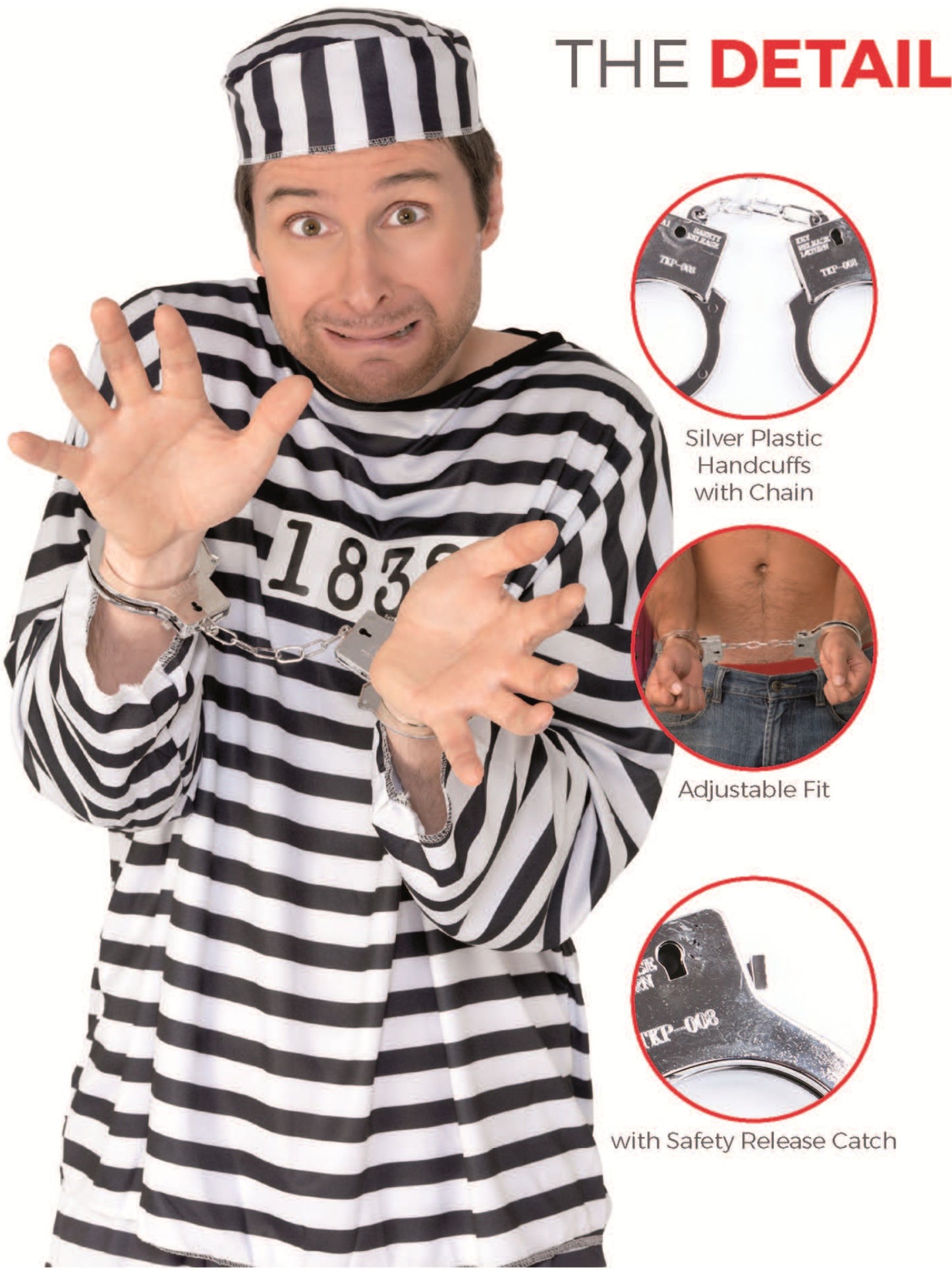 Plastic Handcuffs, Silver Wholesale