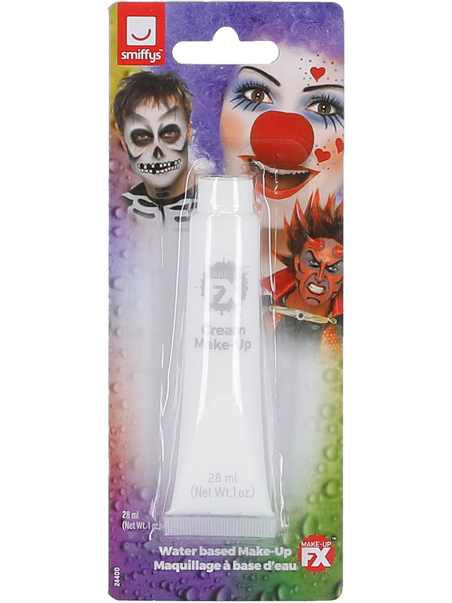 Smiffys Make-Up FX, Aqua Cream Make-Up, White  Wholesale