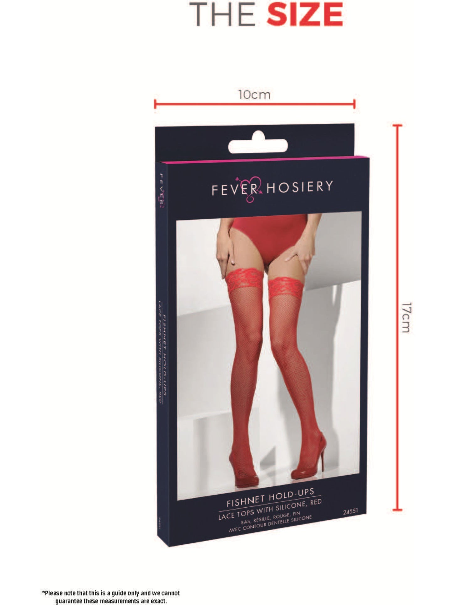 Fishnet Hold-Ups, Red Wholesale