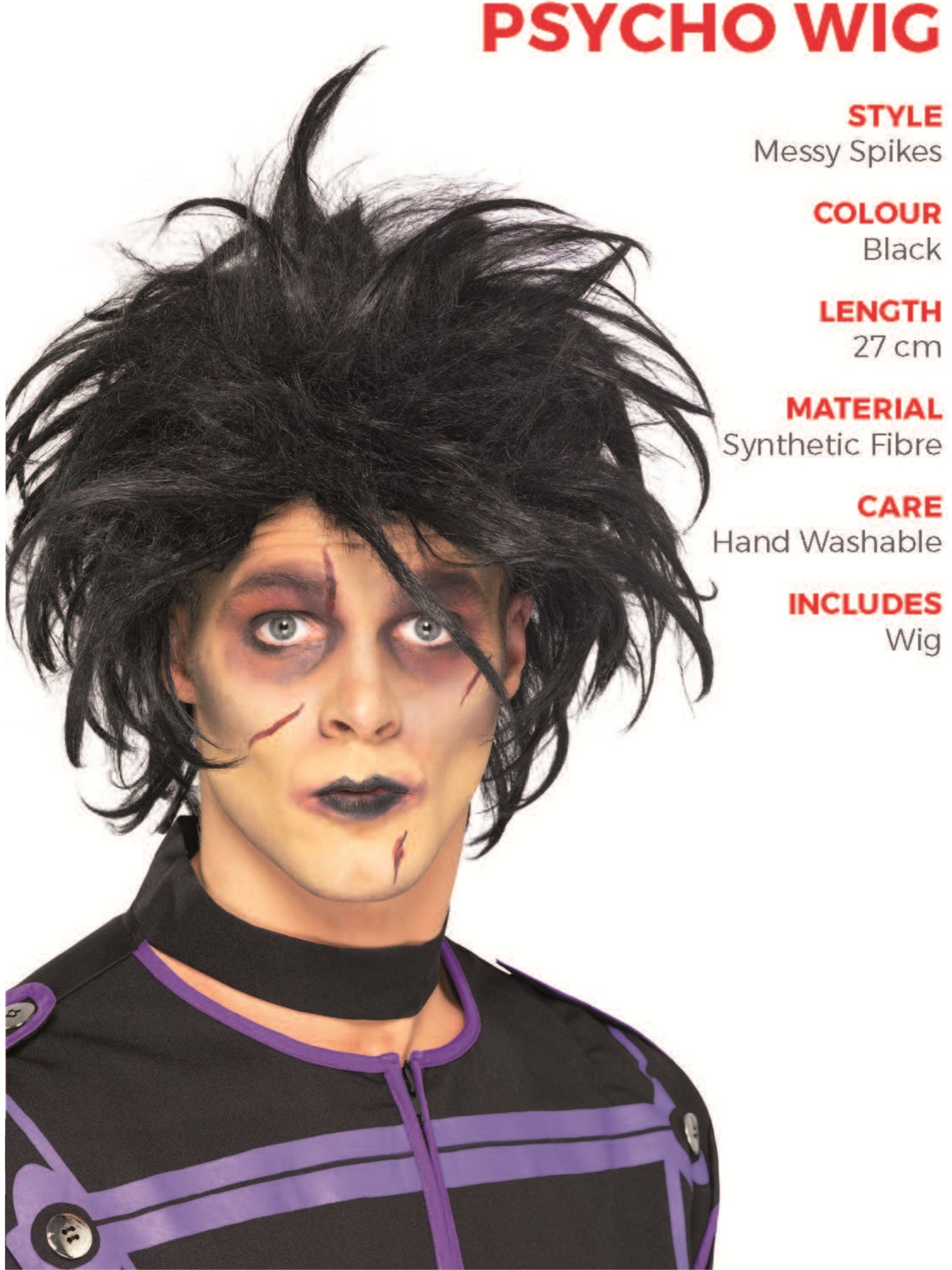 Psycho Wig, Black Wholesale