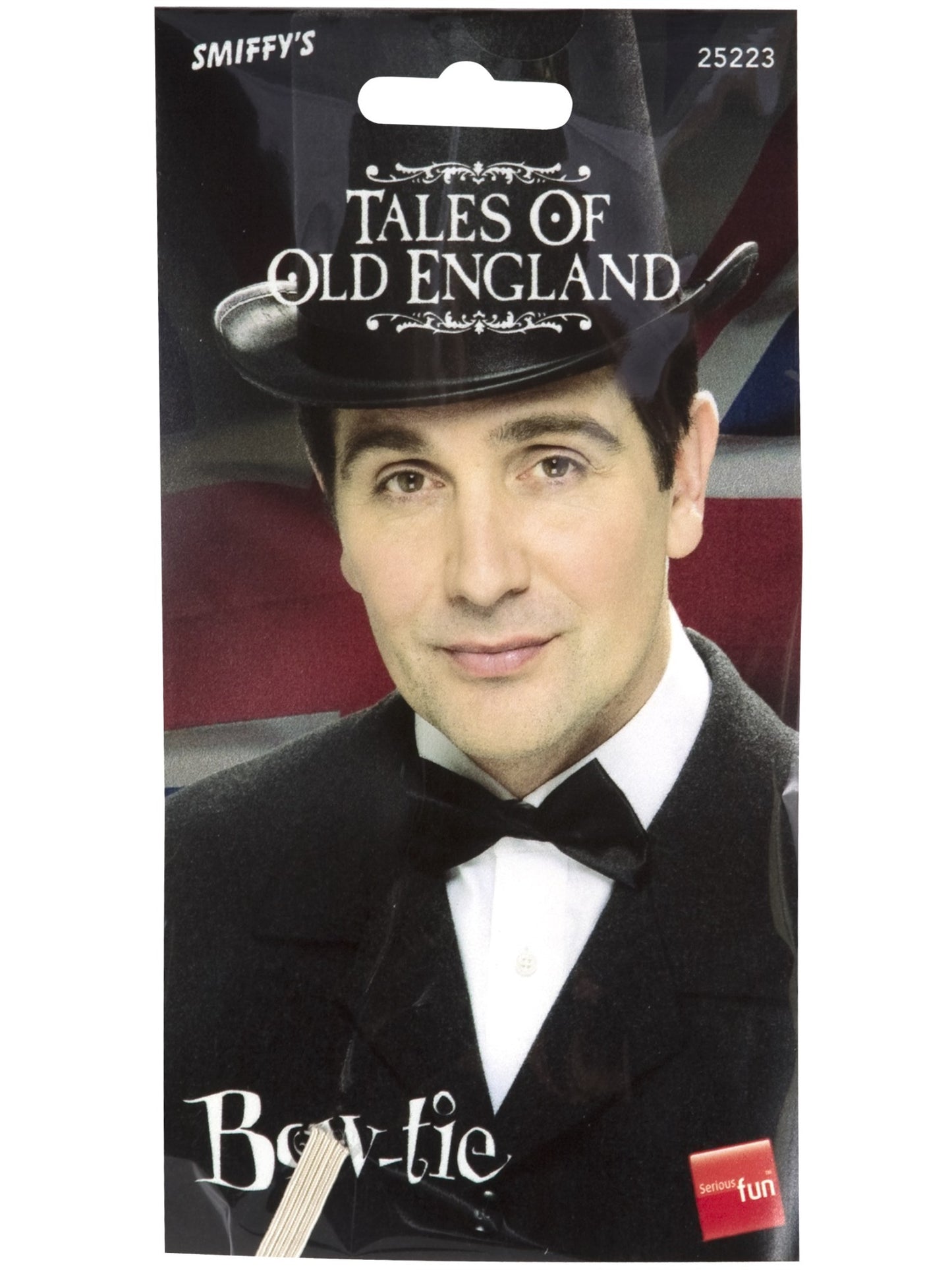Tales of Old England Satin Bow-Tie, Black Wholesale
