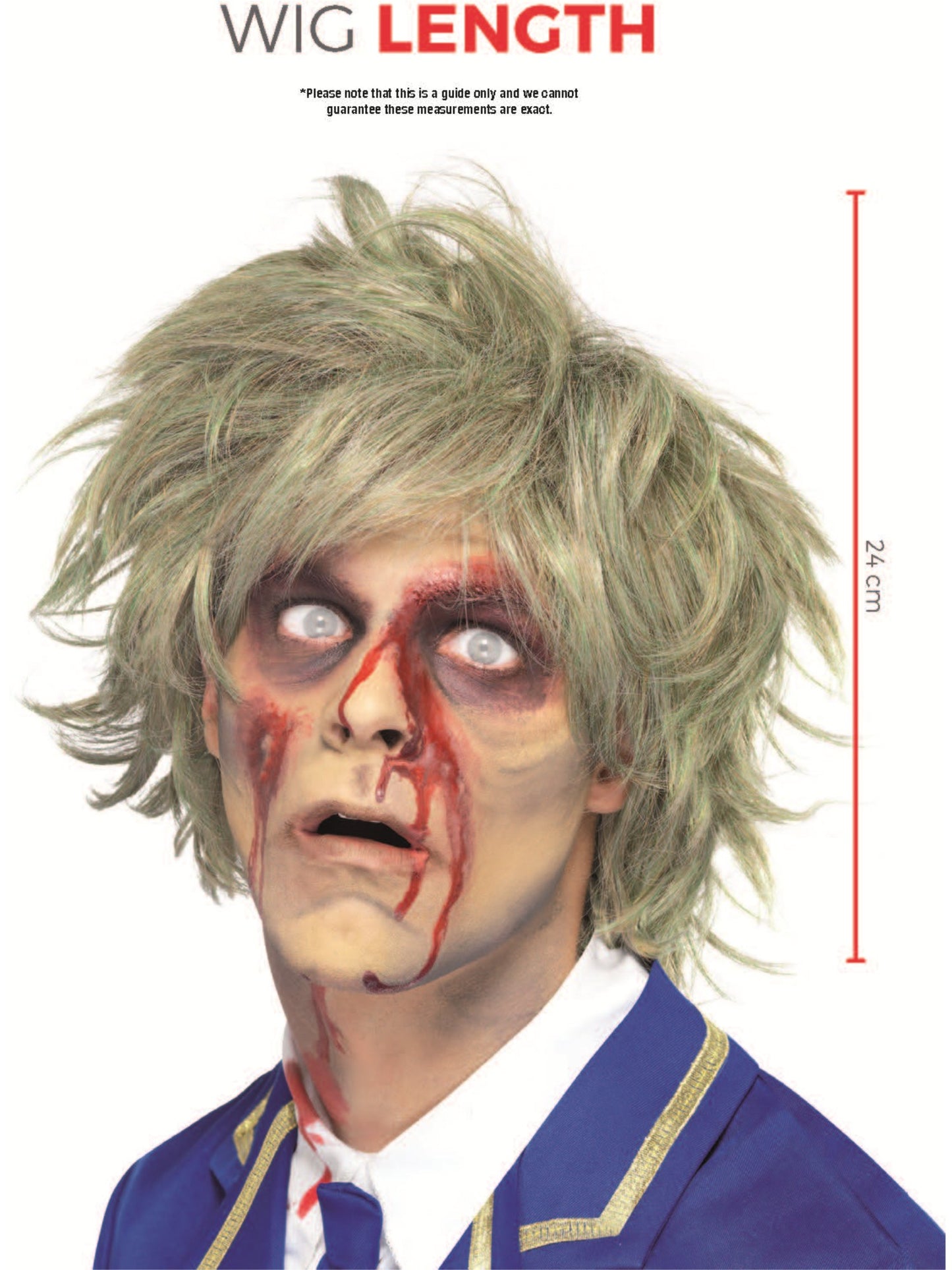 Zombie Wig, Grey Wholesale