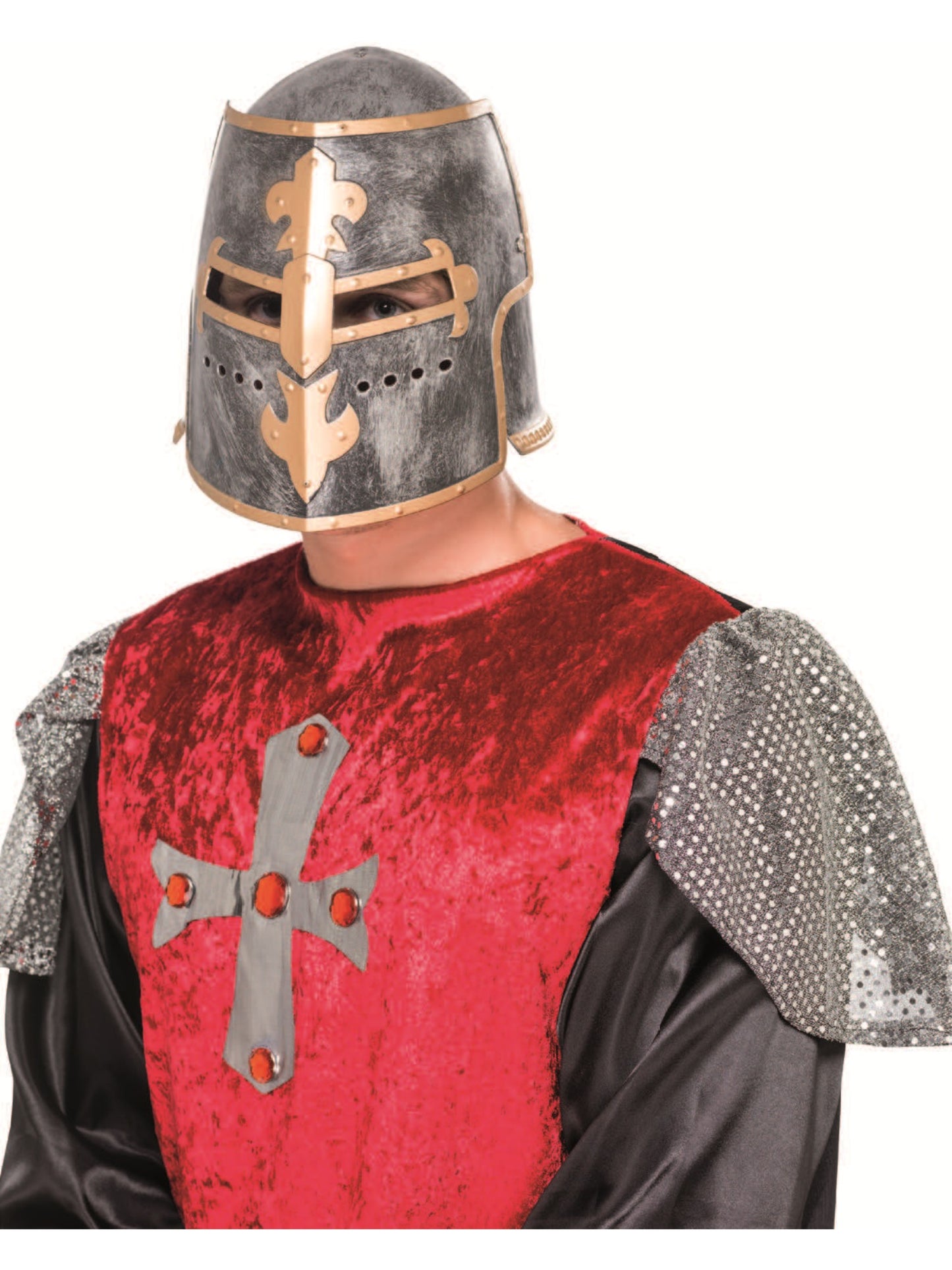 Medieval Crusader Helmet, Silver Wholesale