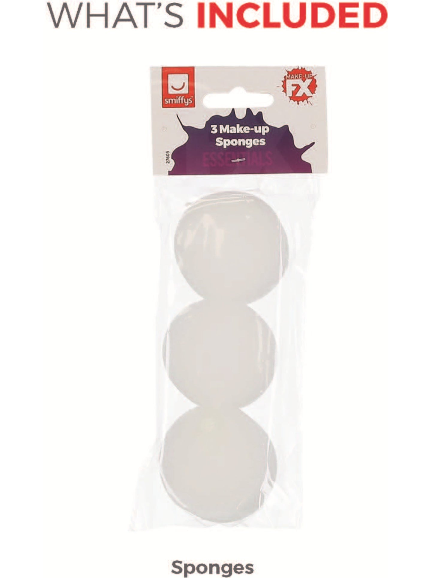 Smiffys Make-Up FX Essentials, Cosmetic Sponges Wholesale