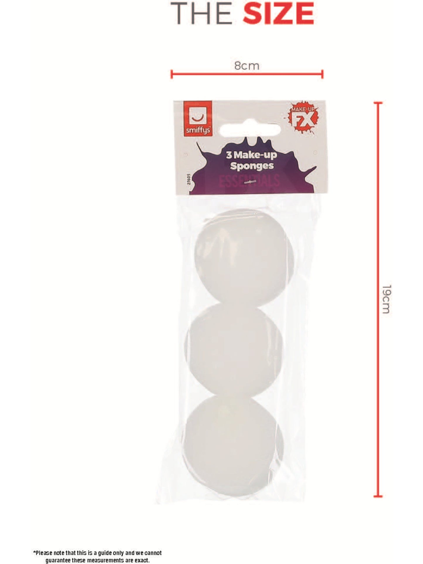 Smiffys Make-Up FX Essentials, Cosmetic Sponges Wholesale
