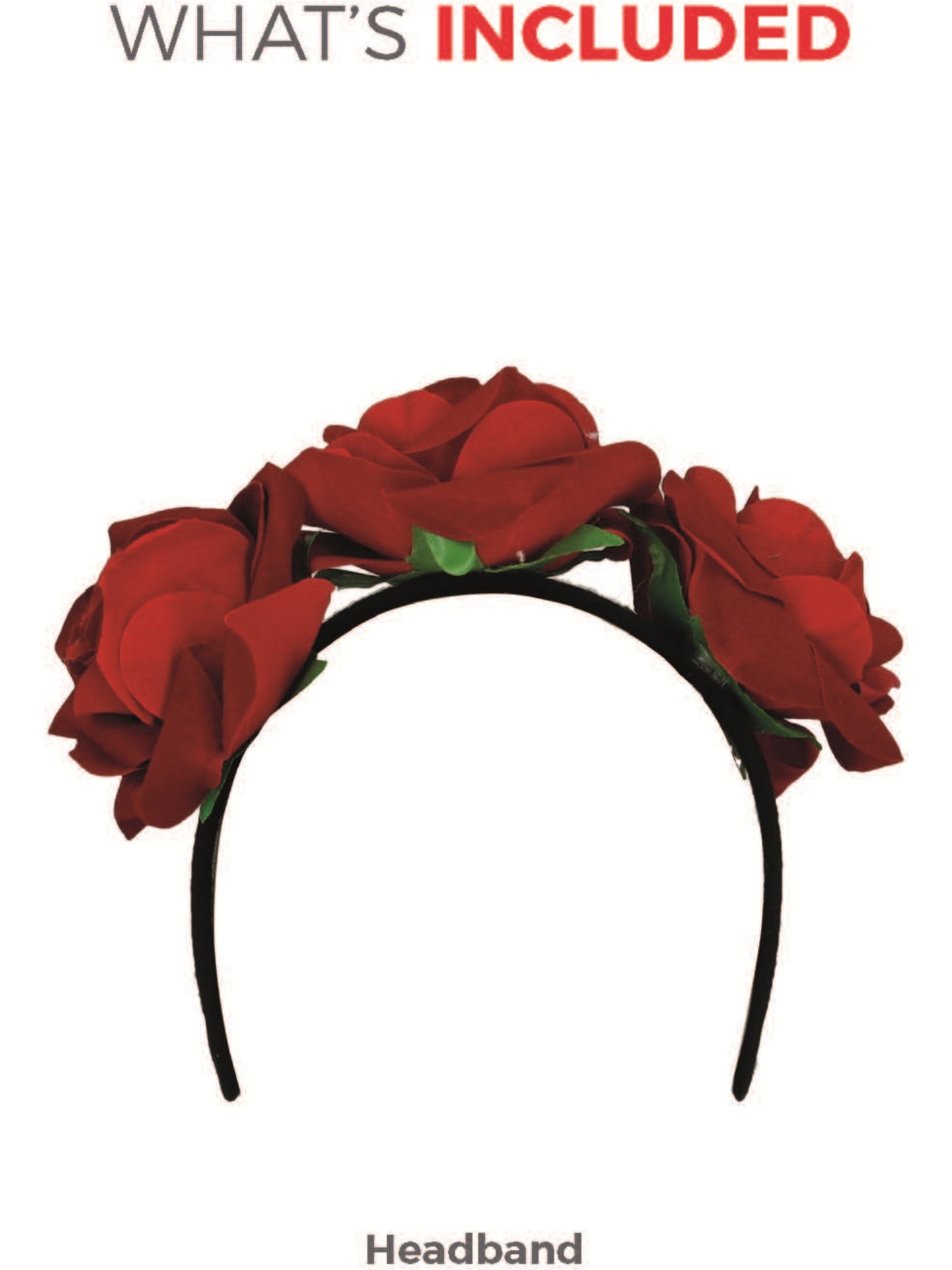 Day of the Dead Headband, Red Wholesale