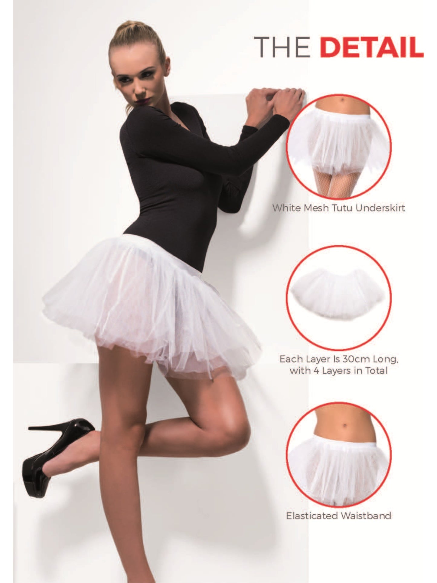Tutu Underskirt, White Wholesale
