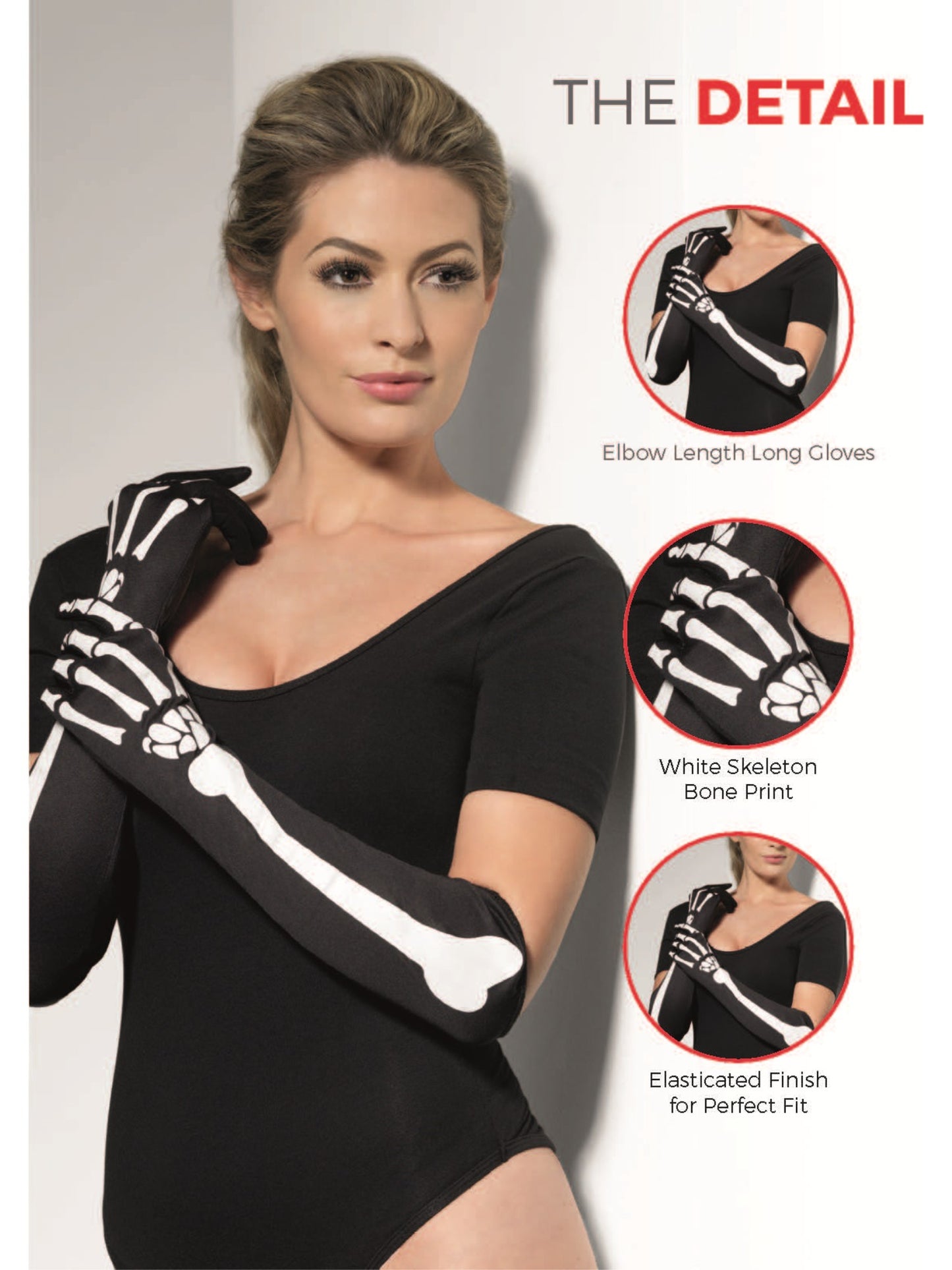 Skeleton Gloves, Black Wholesale