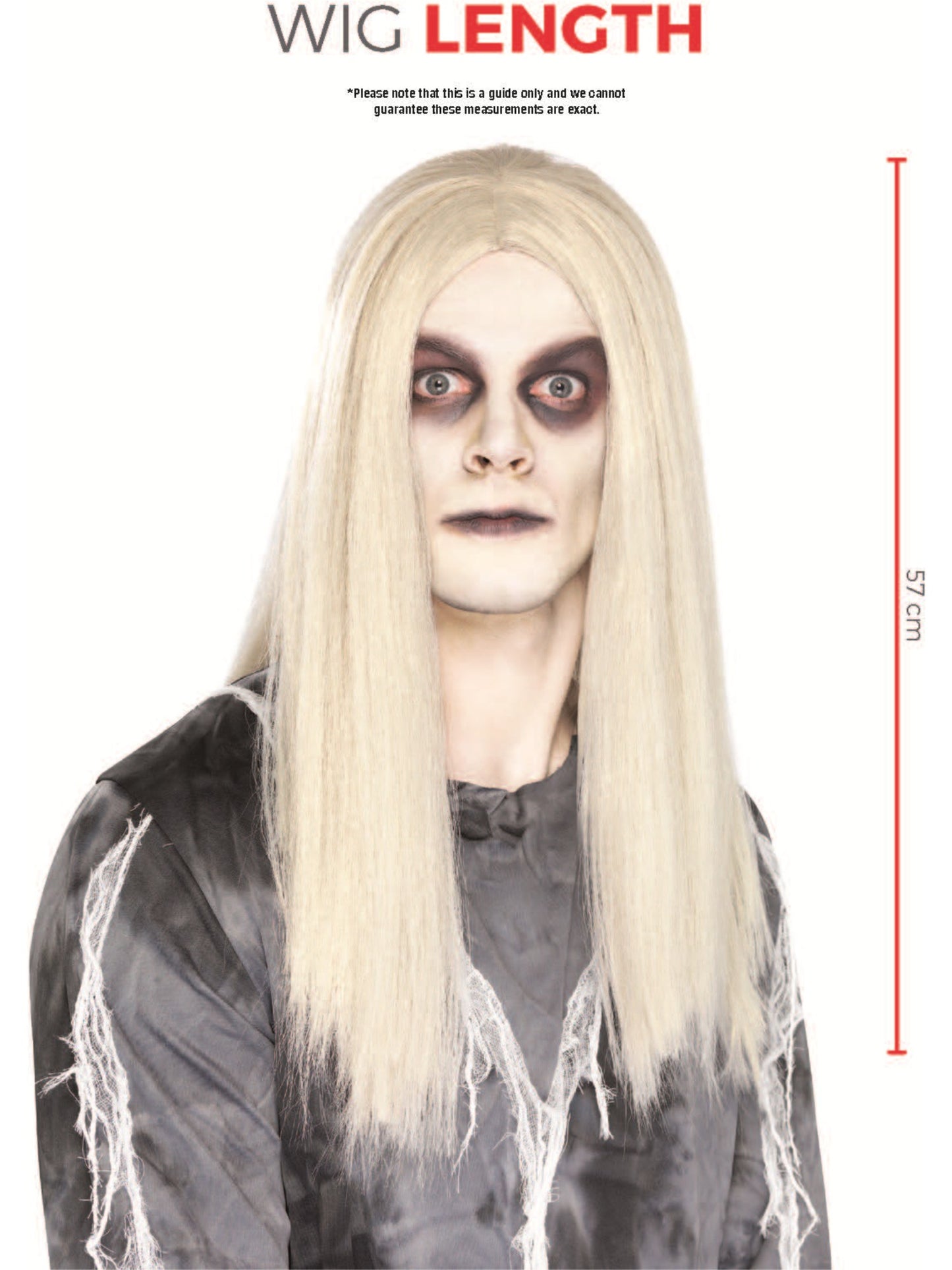 Ghostly Spirit Wig, Grey Wholesale