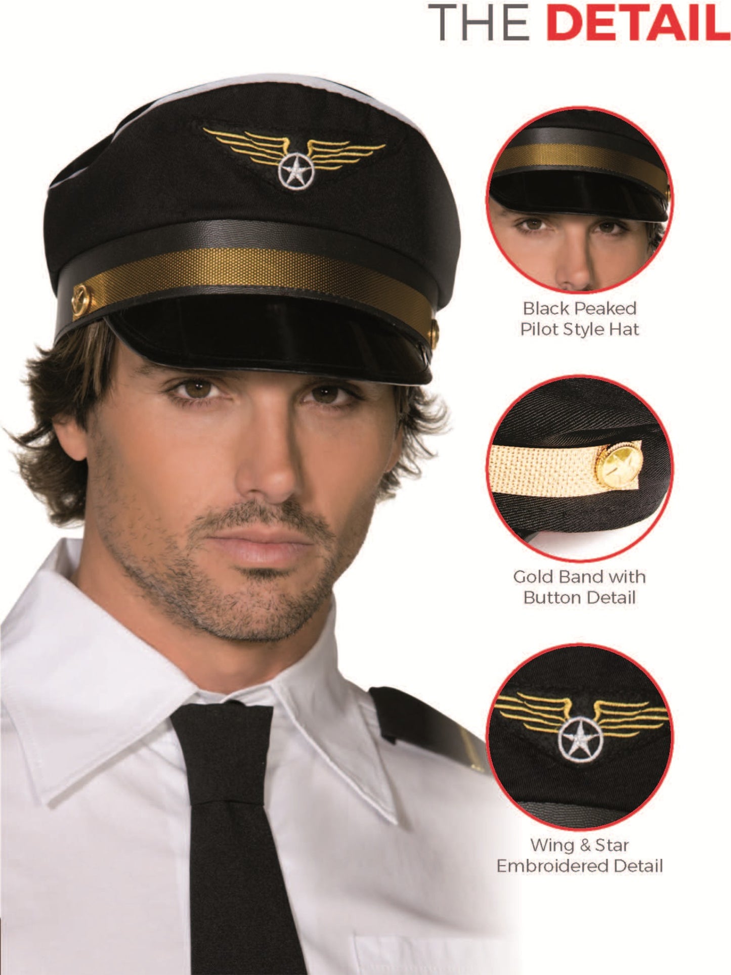 Pilots Cap, Black Wholesale