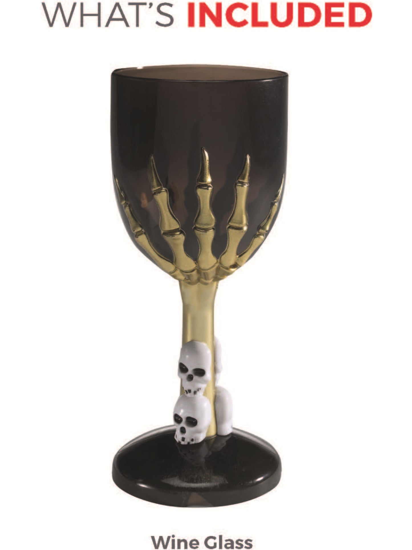 Gothic Wine Glass, Black Wholesale