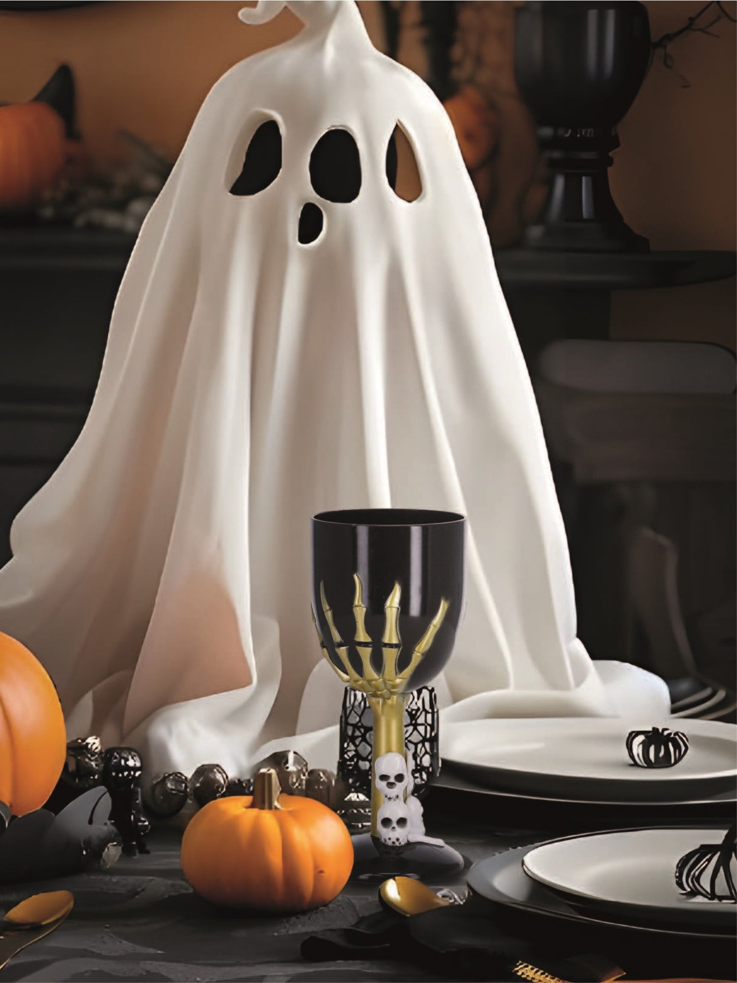 Gothic Wine Glass, Black Wholesale