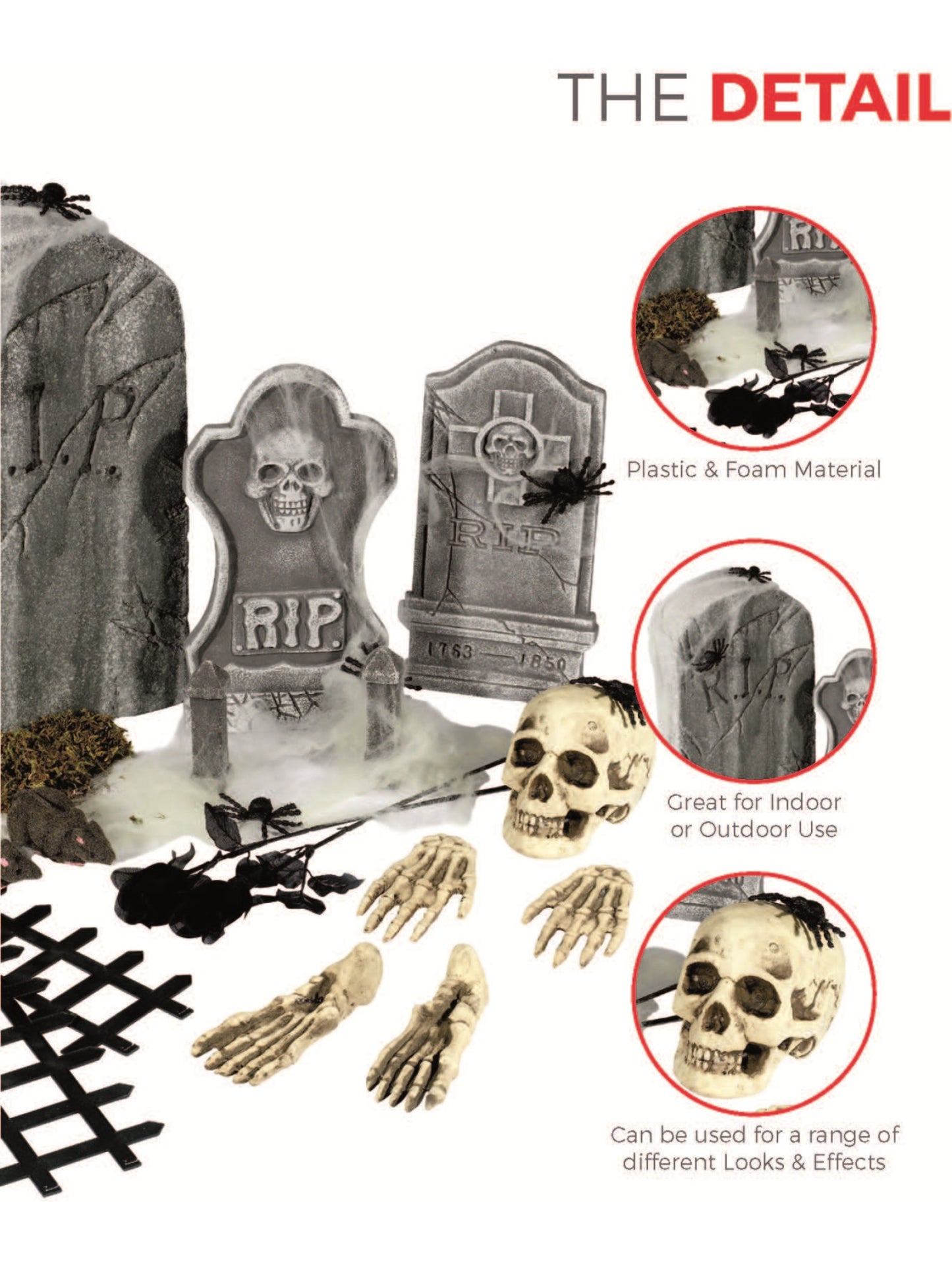 24 Piece Graveyard Collection, Grey Wholesale