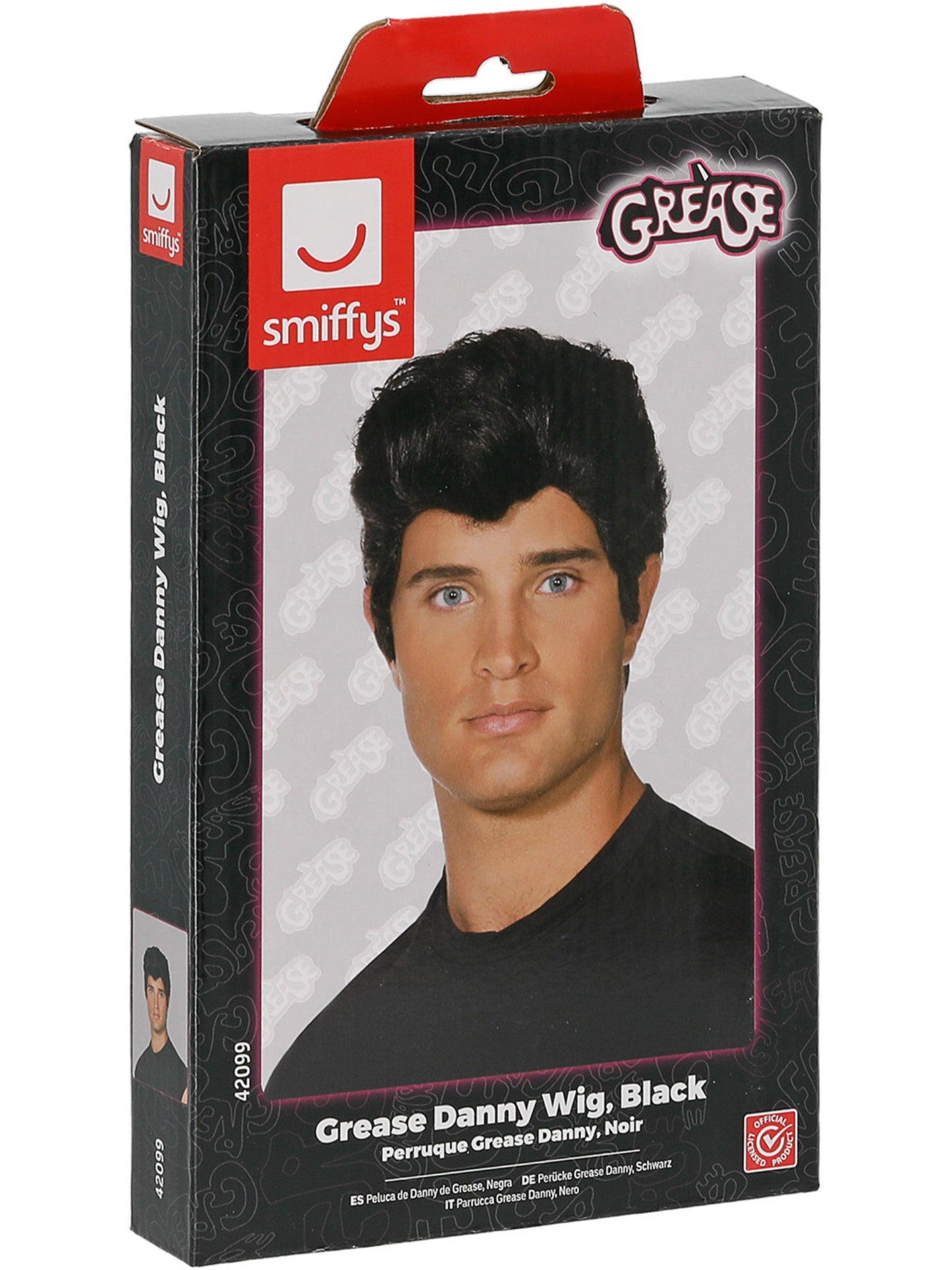 Grease Danny Wig, Black Wholesale