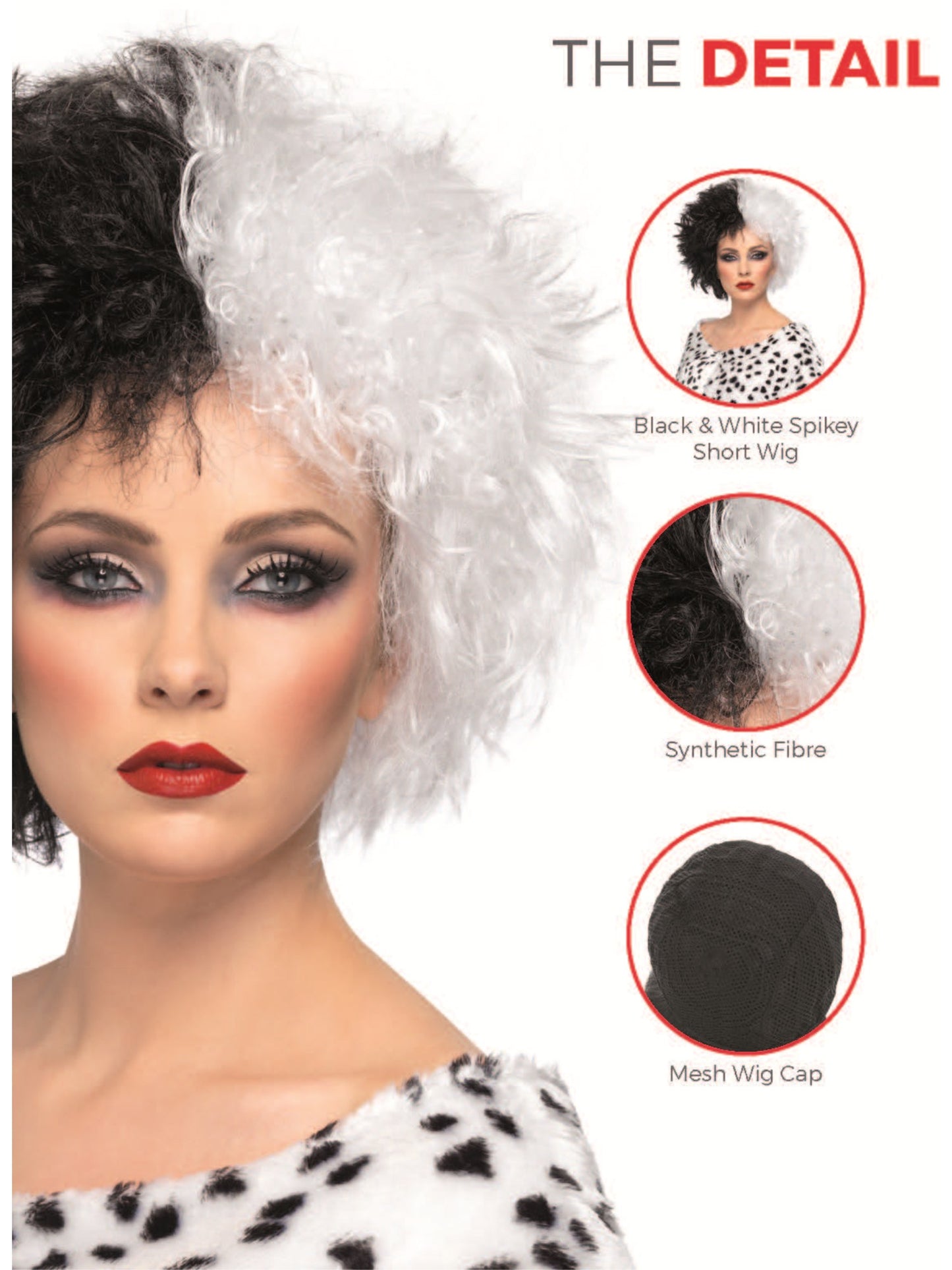 Evil Madame Wig, Black & White Wholesale