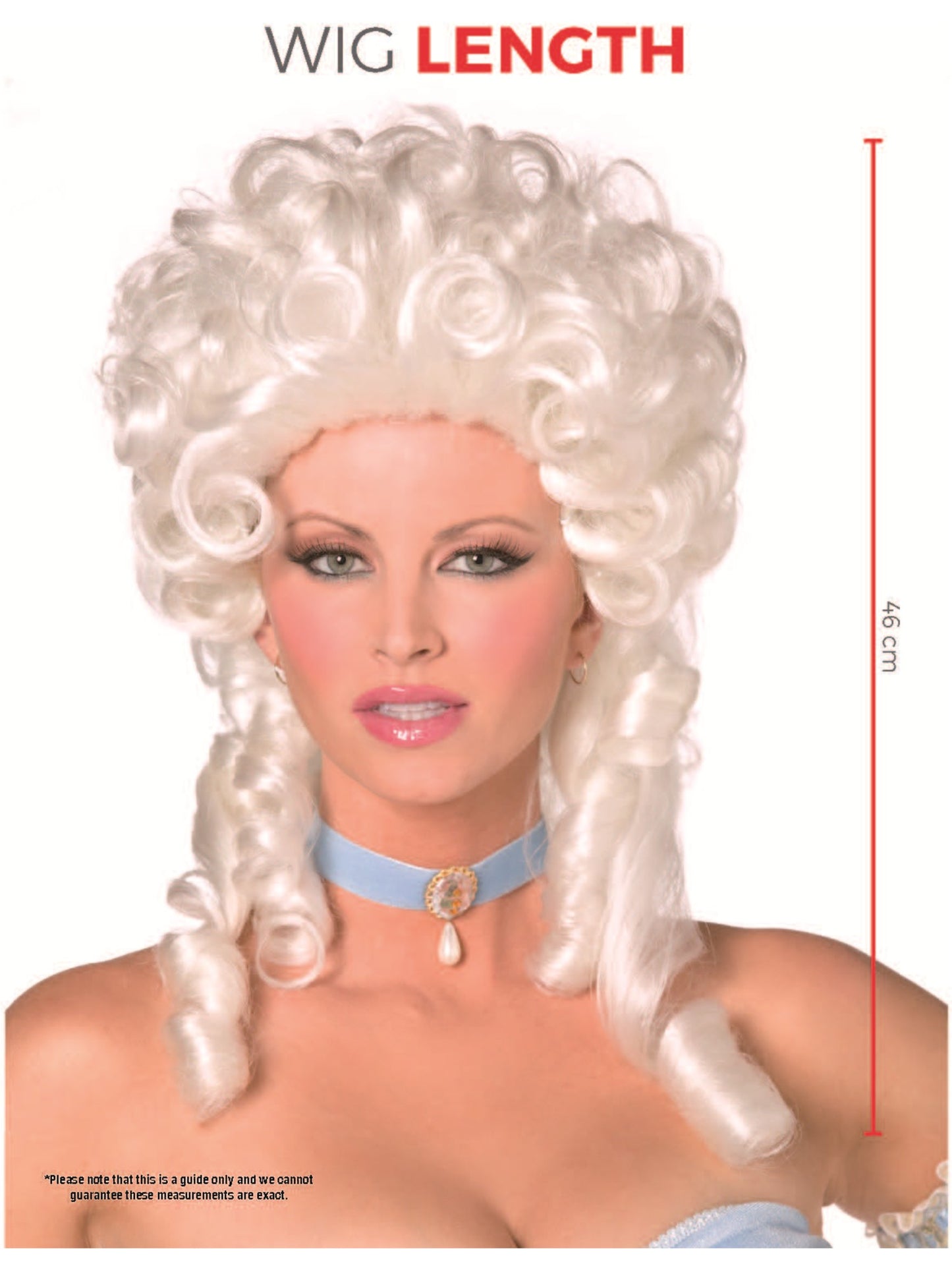 Baroque Wig, White Wholesale