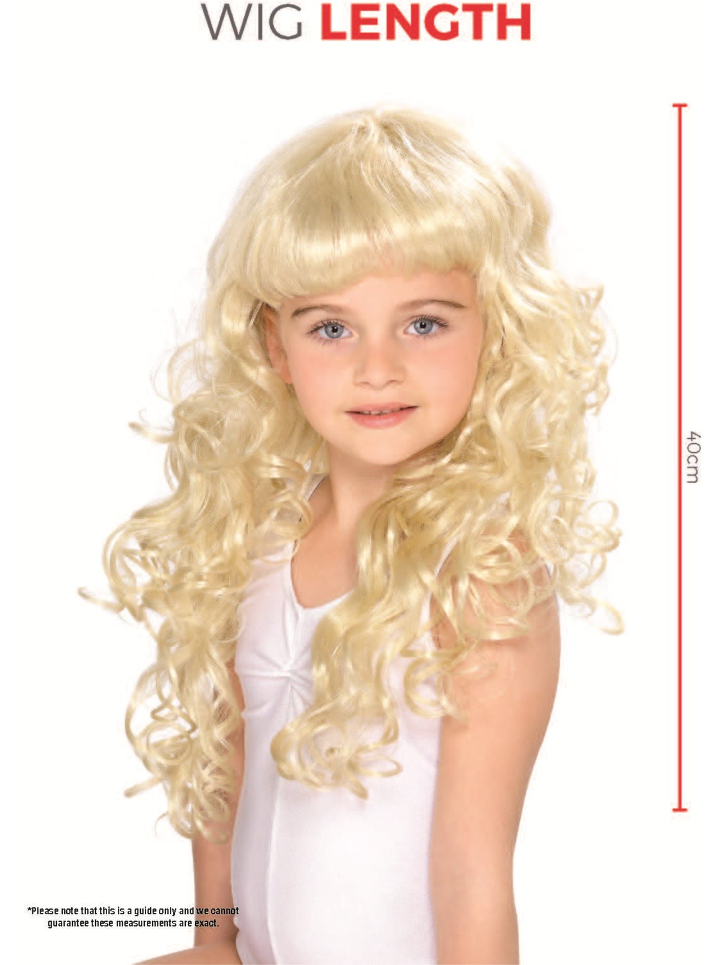 Girl's Princess Wig, Blonde Wholesale