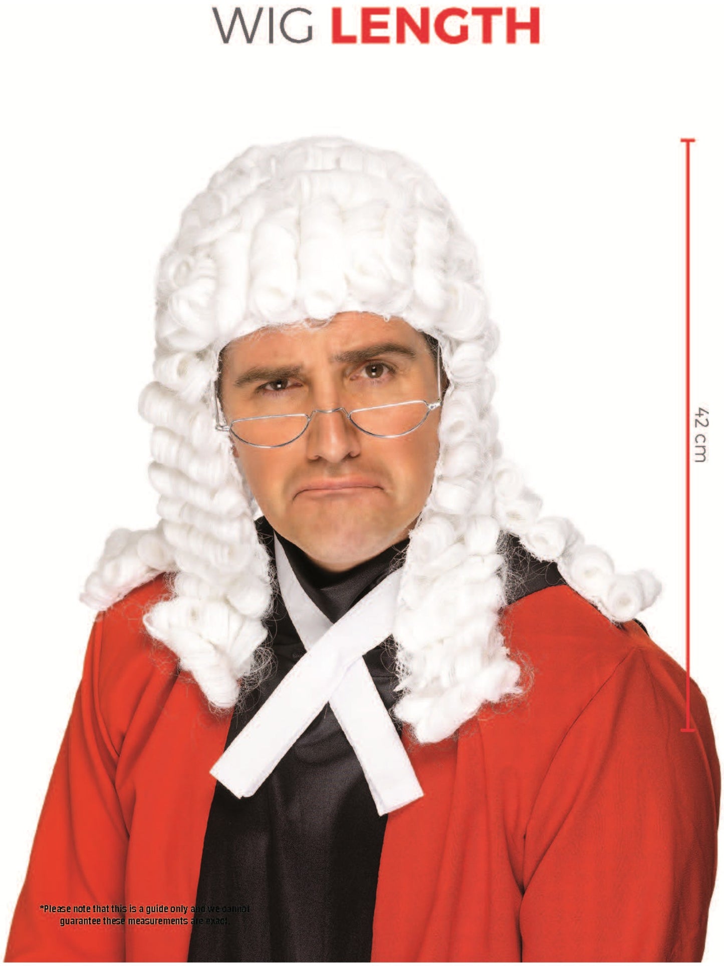 Judge's Wig, White Wholesale