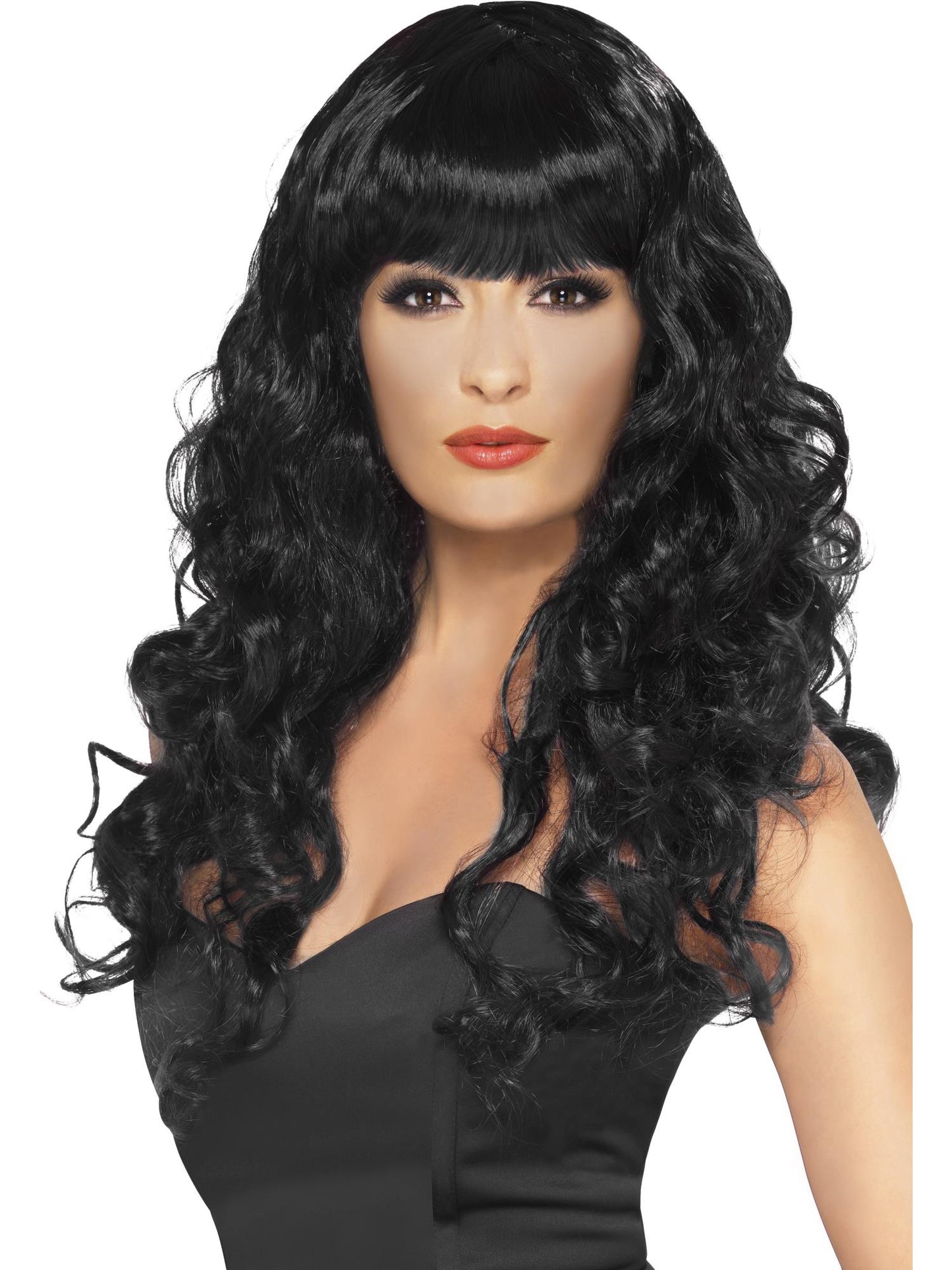 Siren Long Curly Wig with Fringe Wholesale