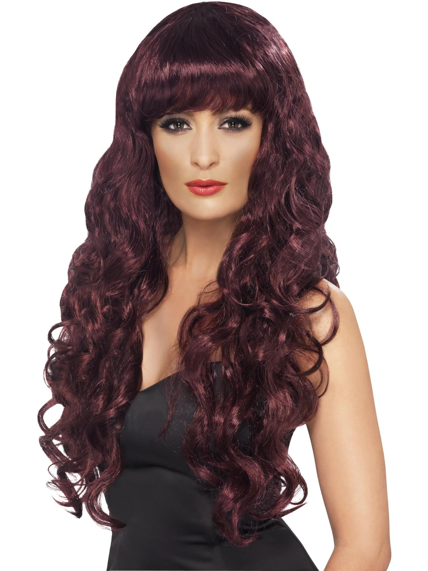 Siren Long Curly Wig with Fringe Wholesale