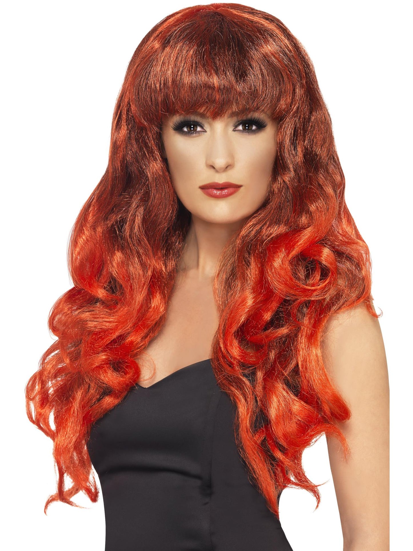 Siren Long Curly Wig with Fringe Wholesale