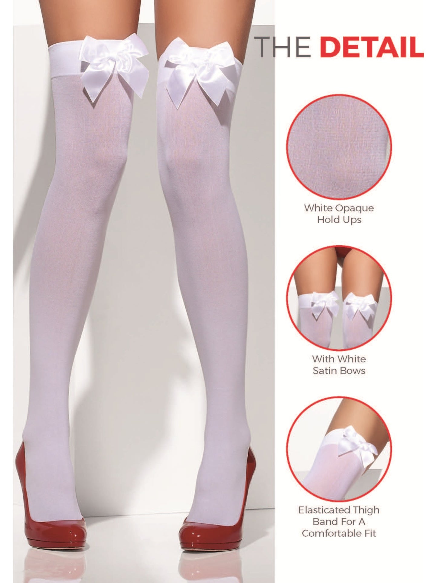 Opaque Hold-Ups, White Wholesale