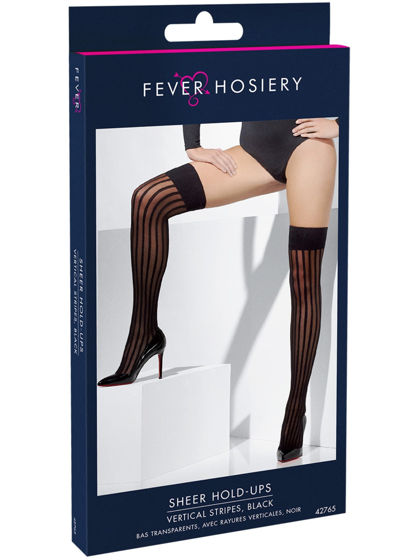 Sheer Hold-Ups, Black Wholesale