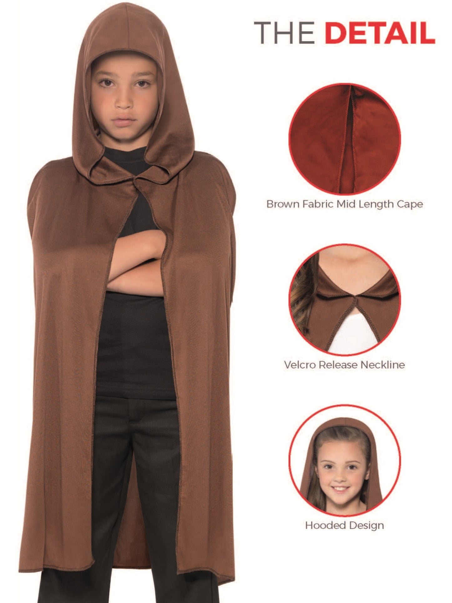 Cape Hooded, Brown Wholesale