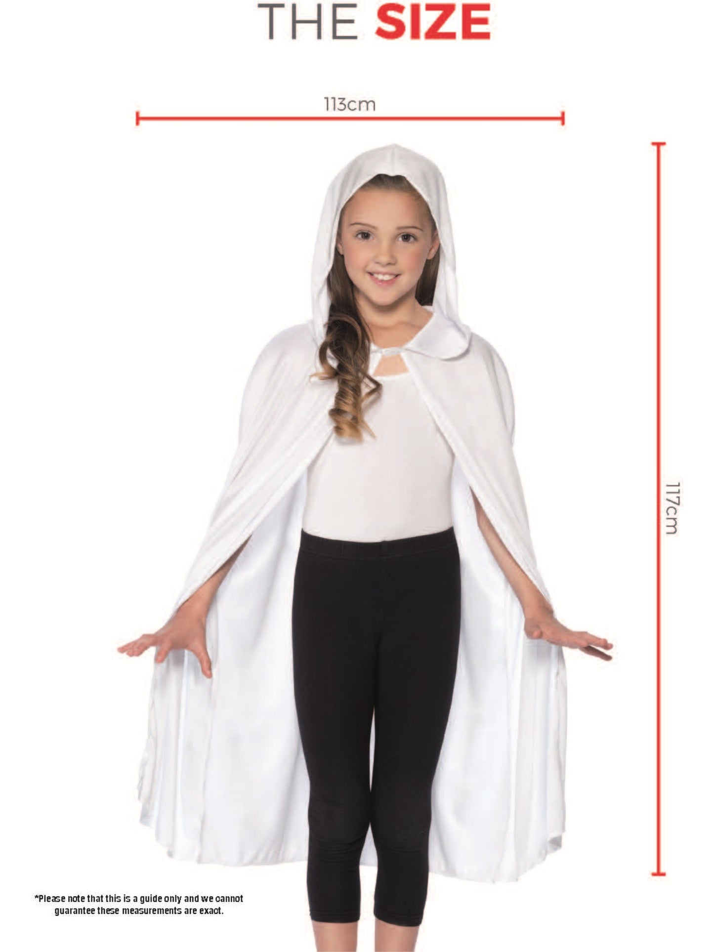 Hooded Cape, White Wholesale