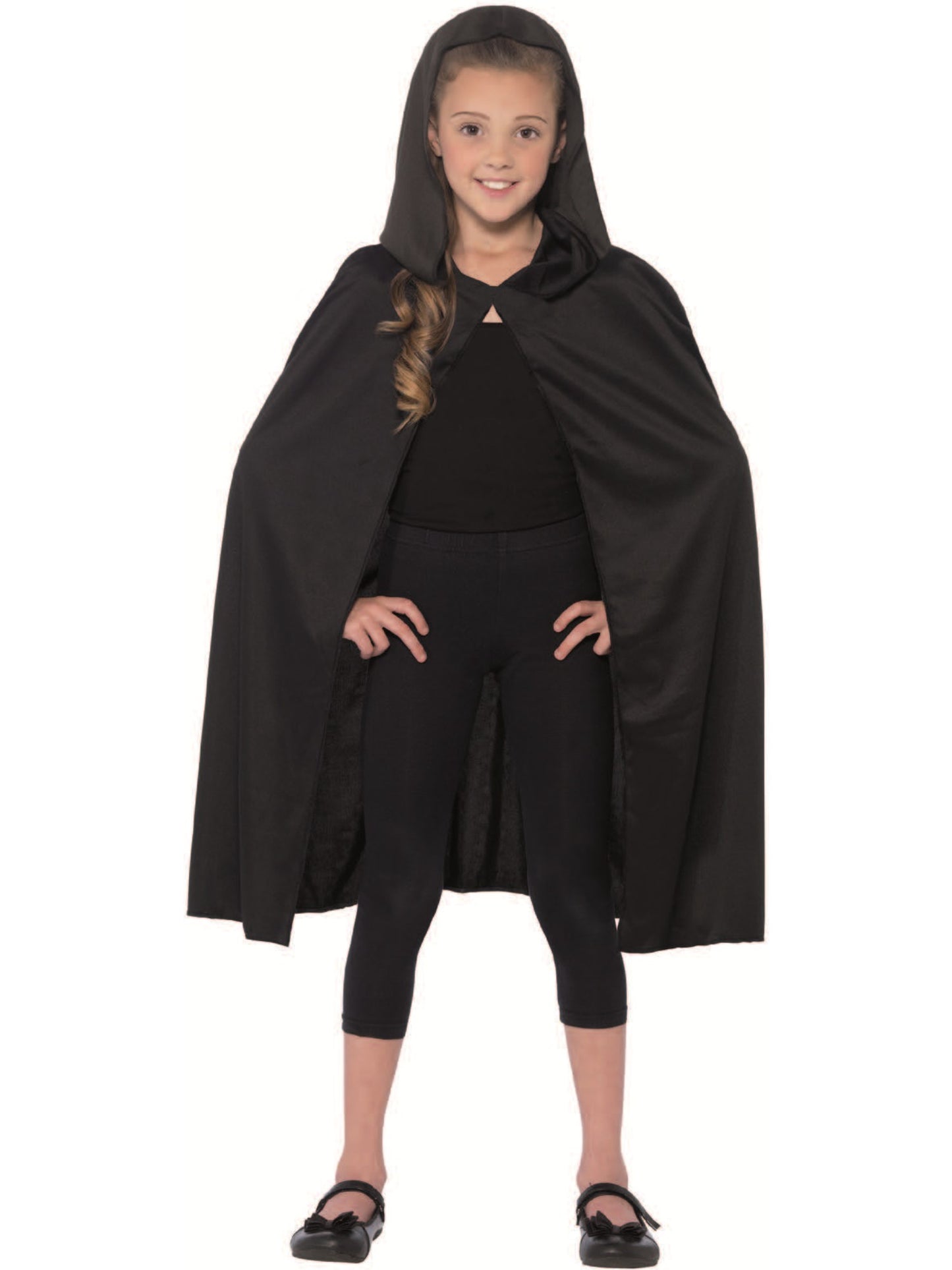 Hooded Cape, Black Wholesale