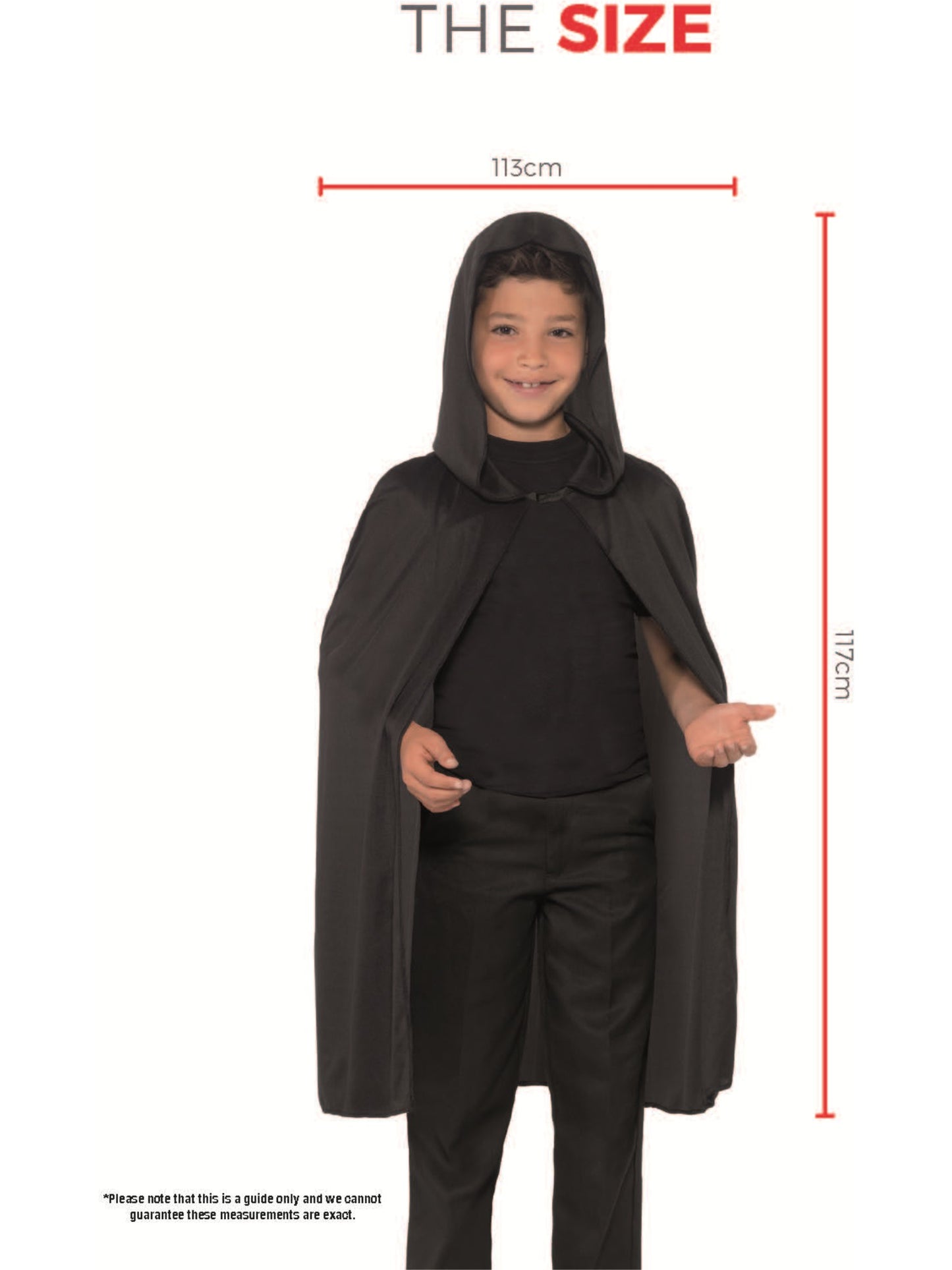 Hooded Cape, Black Wholesale