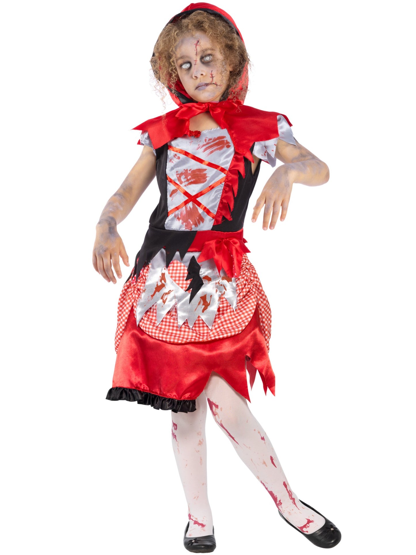 Zombie Miss Hood Costume, Red Wholesale
