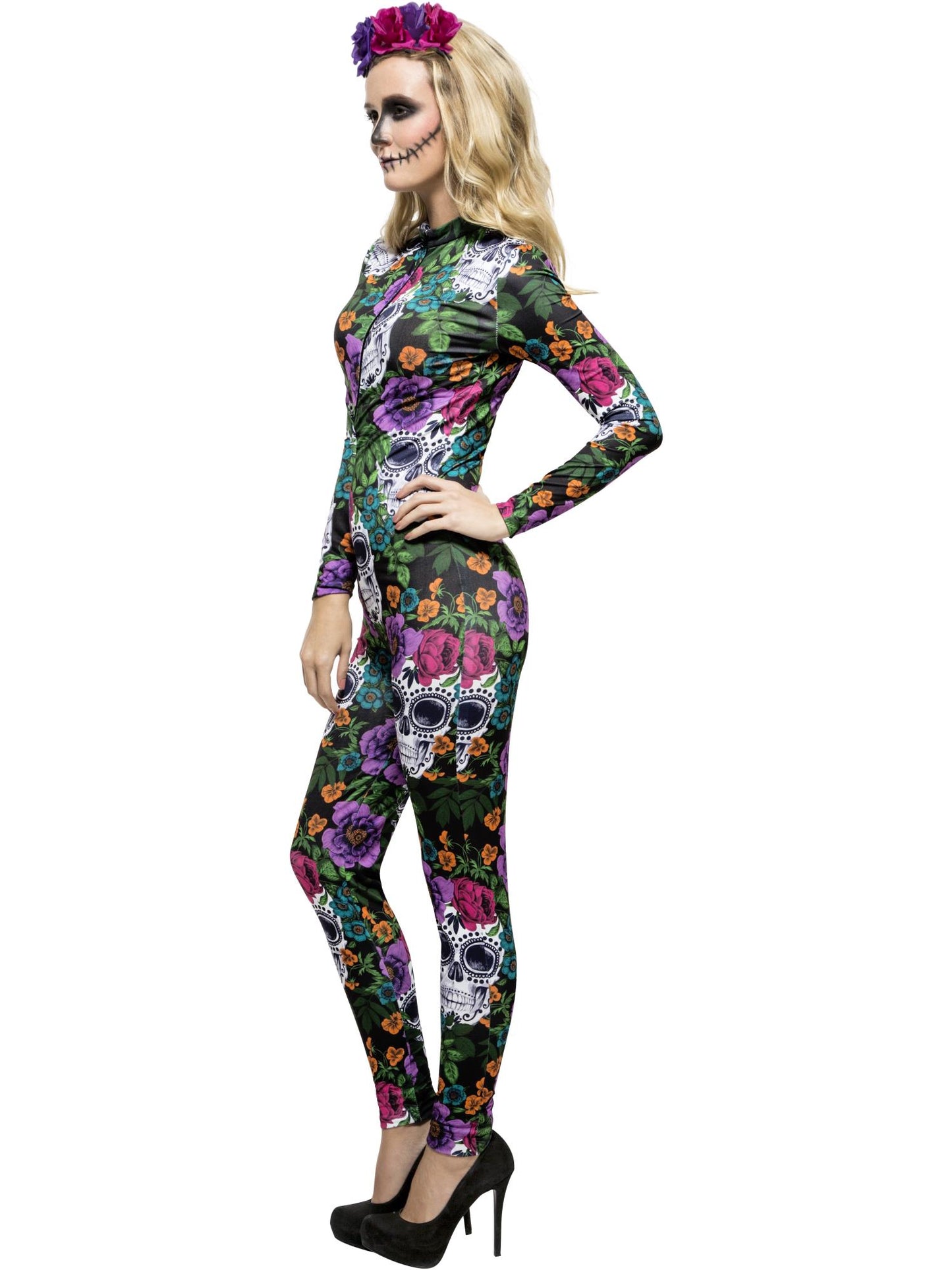 Fever Day of the Dead Costume, Multi-Coloured Wholesale