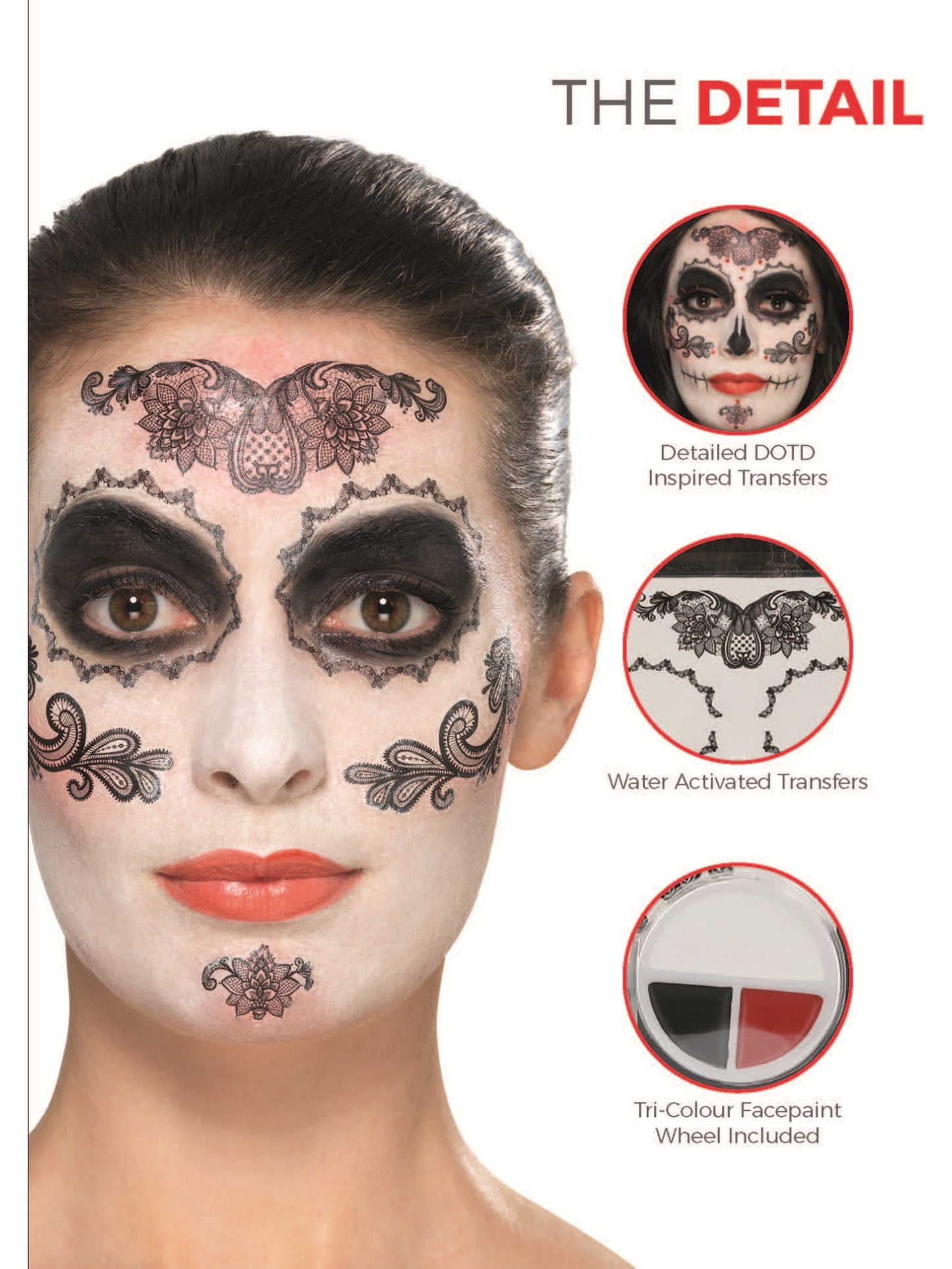 Smiffys Make-Up FX, DOTD Glamour Kit, Grease, Blac Wholesale