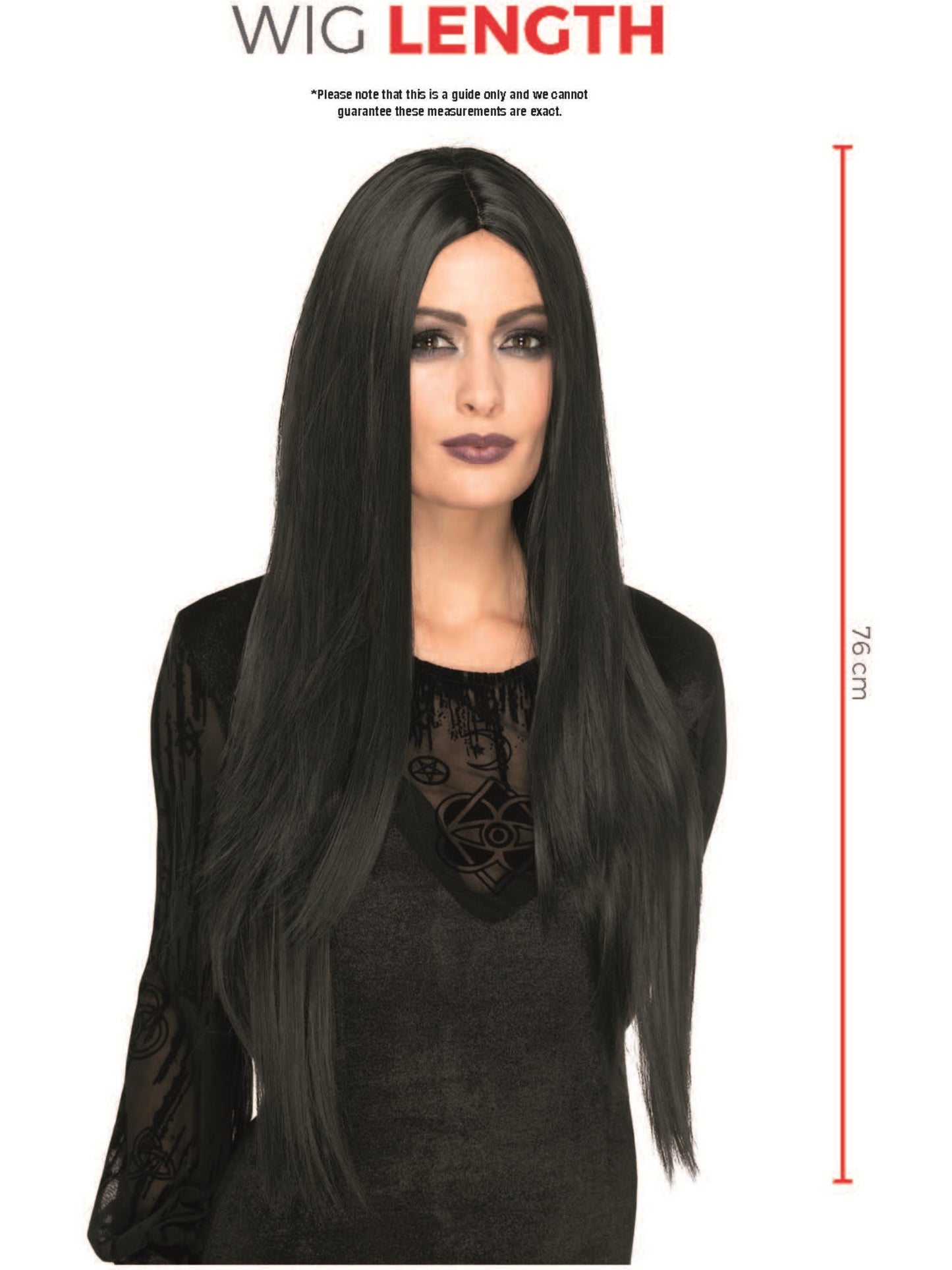 Deluxe Witch Wig, Black Wholesale