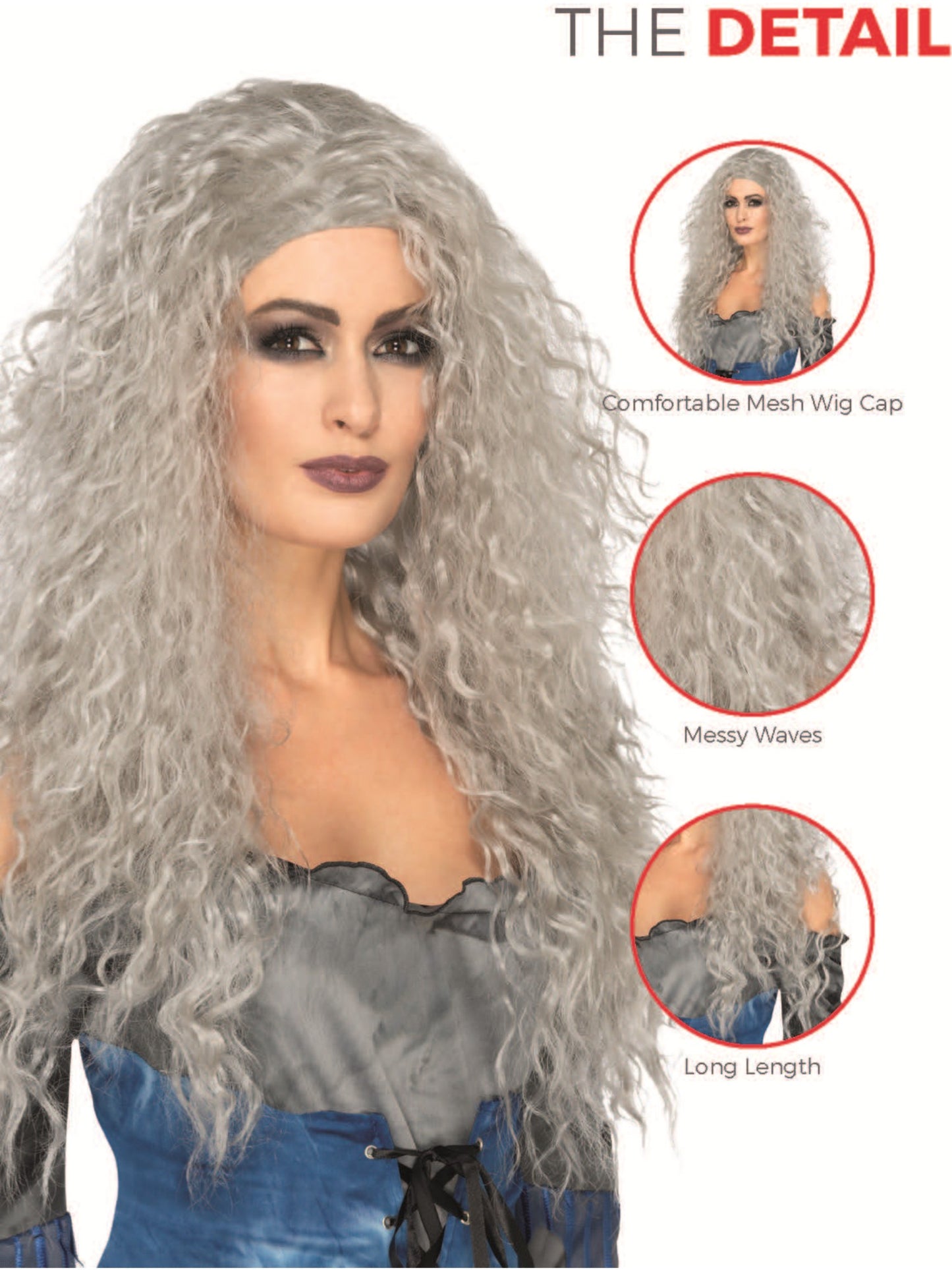 Banshee Wig, Grey Wholesale