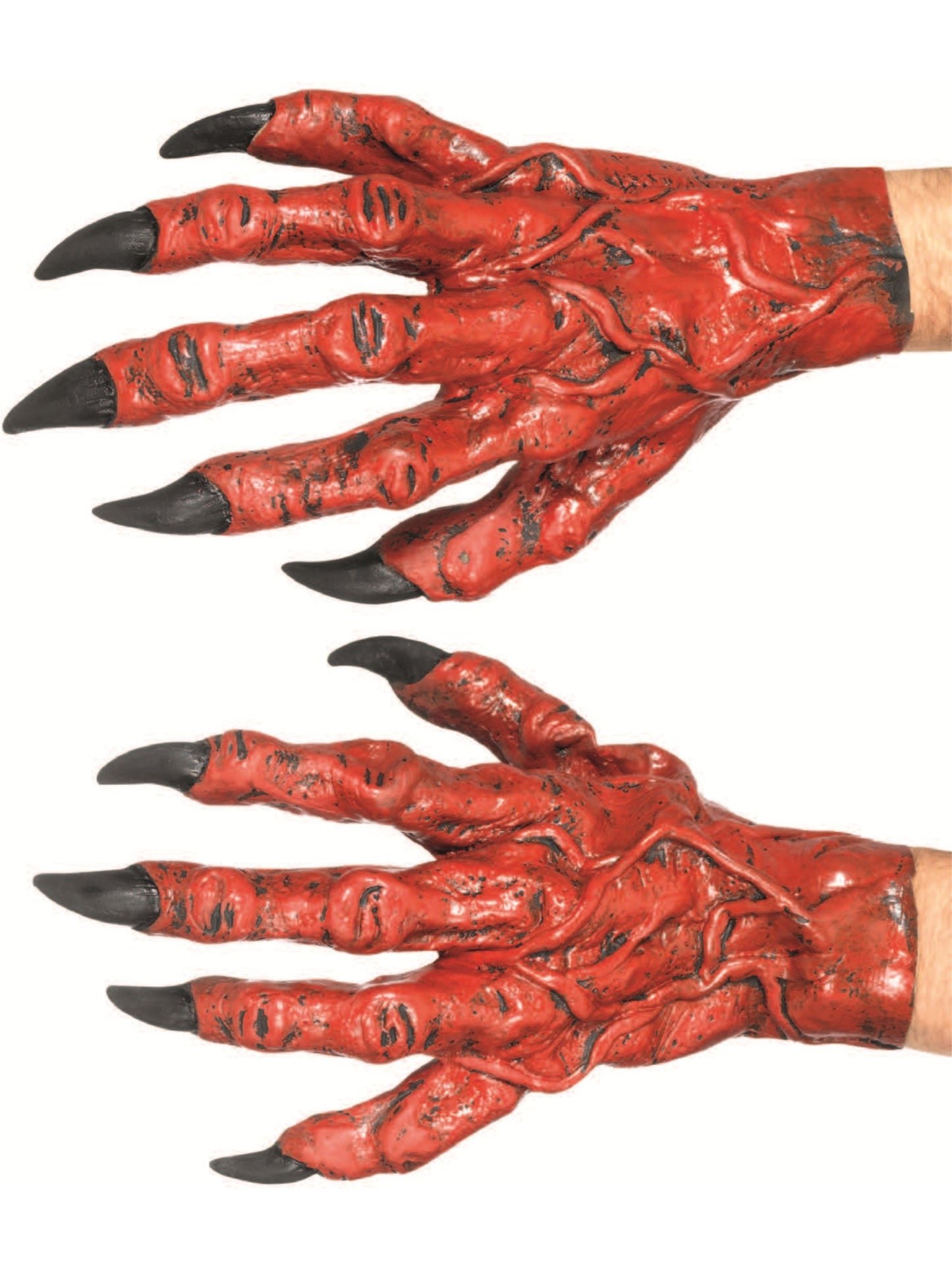 Devil Hands, Latex, Red Wholesale