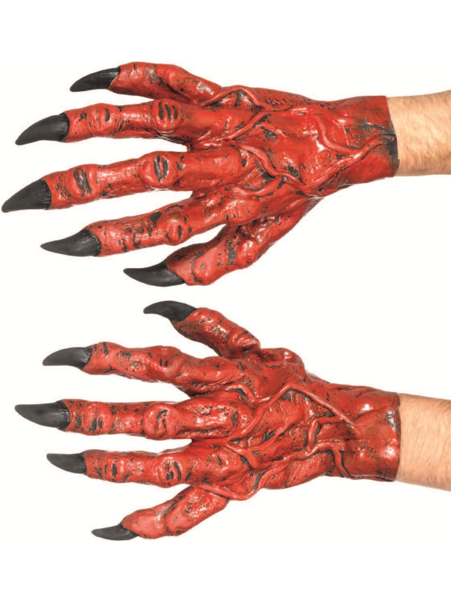 Devil Hands, Latex, Red Wholesale