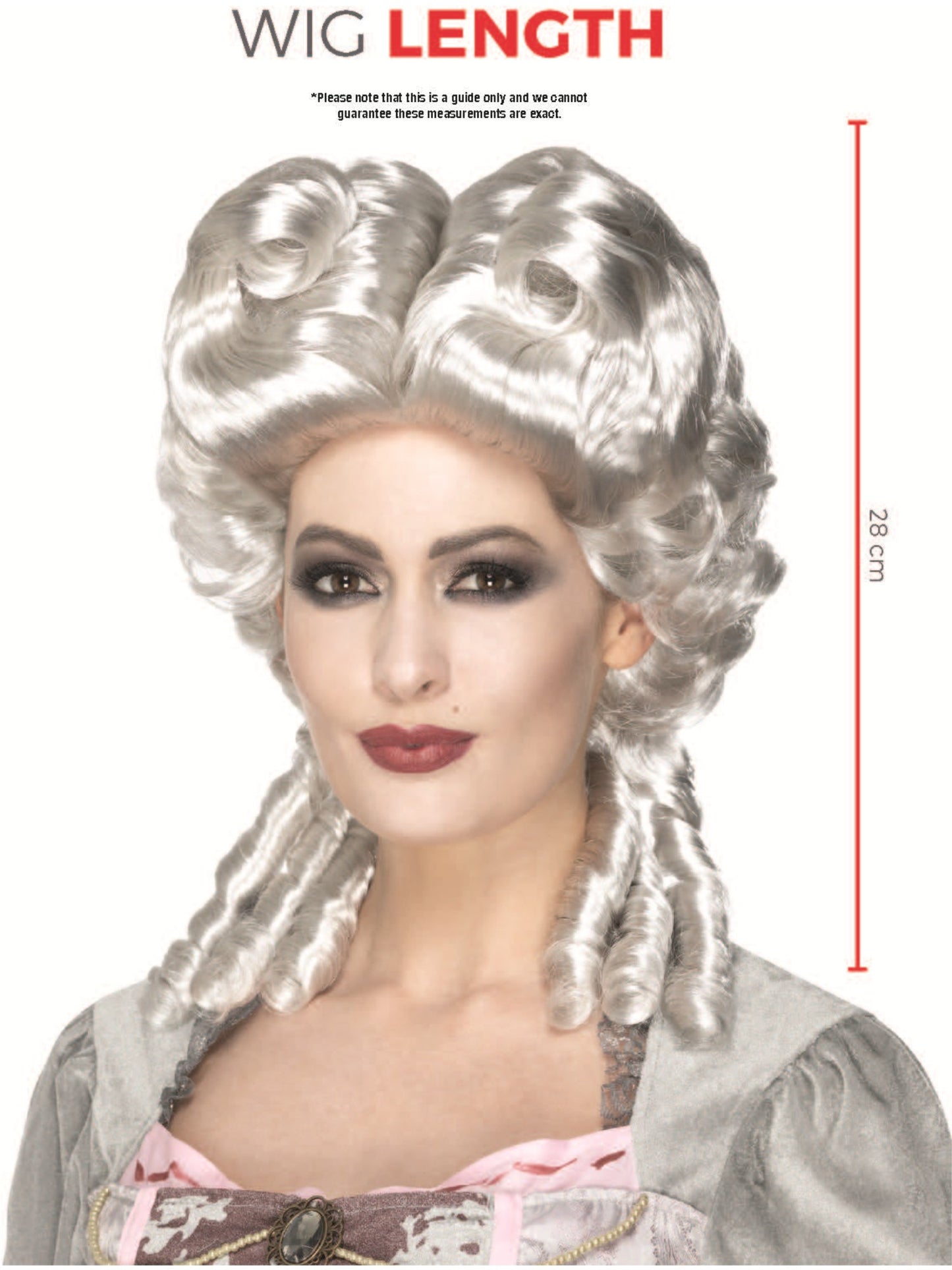Deluxe Marie Antoinette Wig, White Wholesale