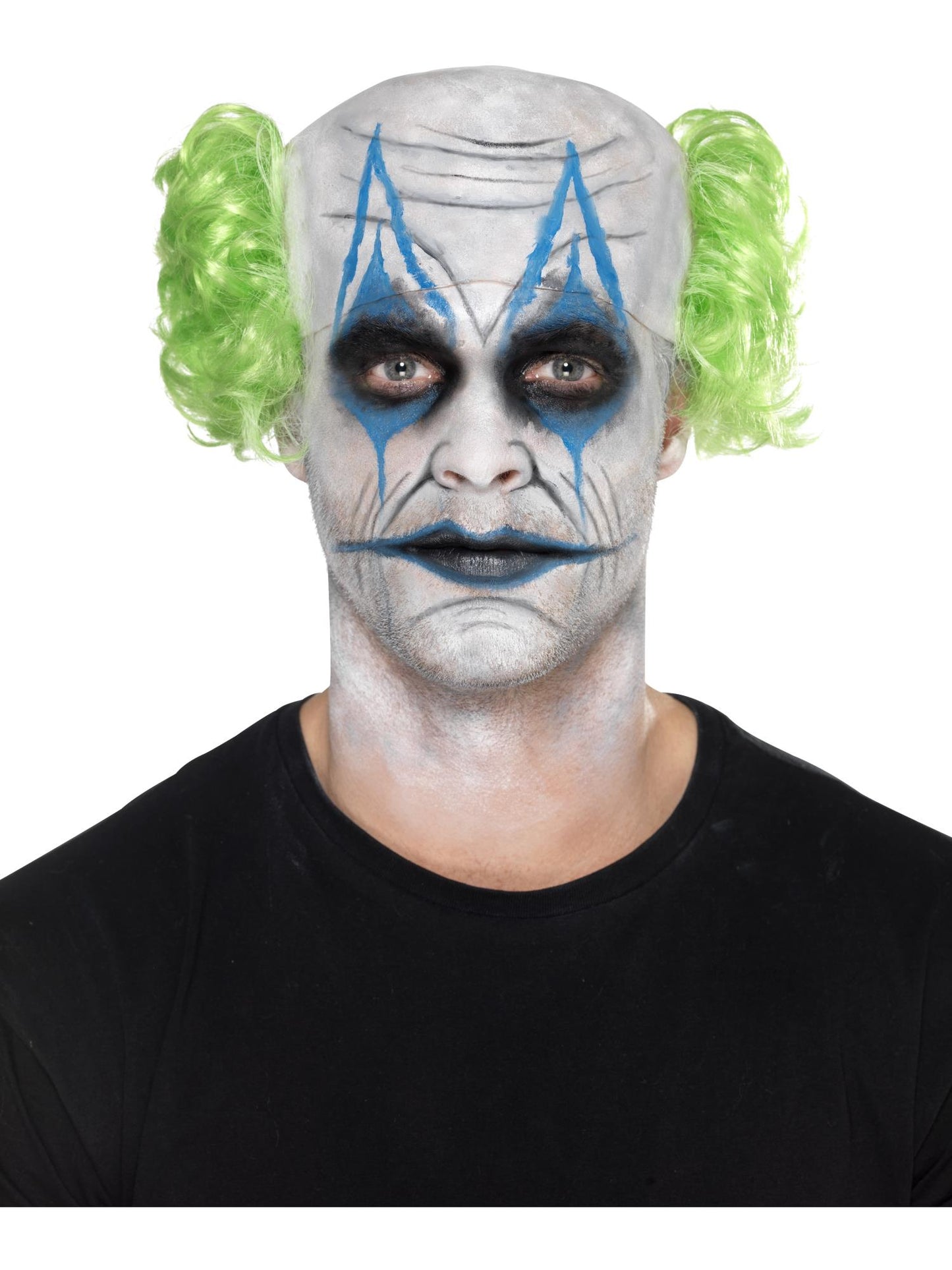 Smiffys Make-Up FX, Sinister Clown Kit, Aqua, Mult Wholesale