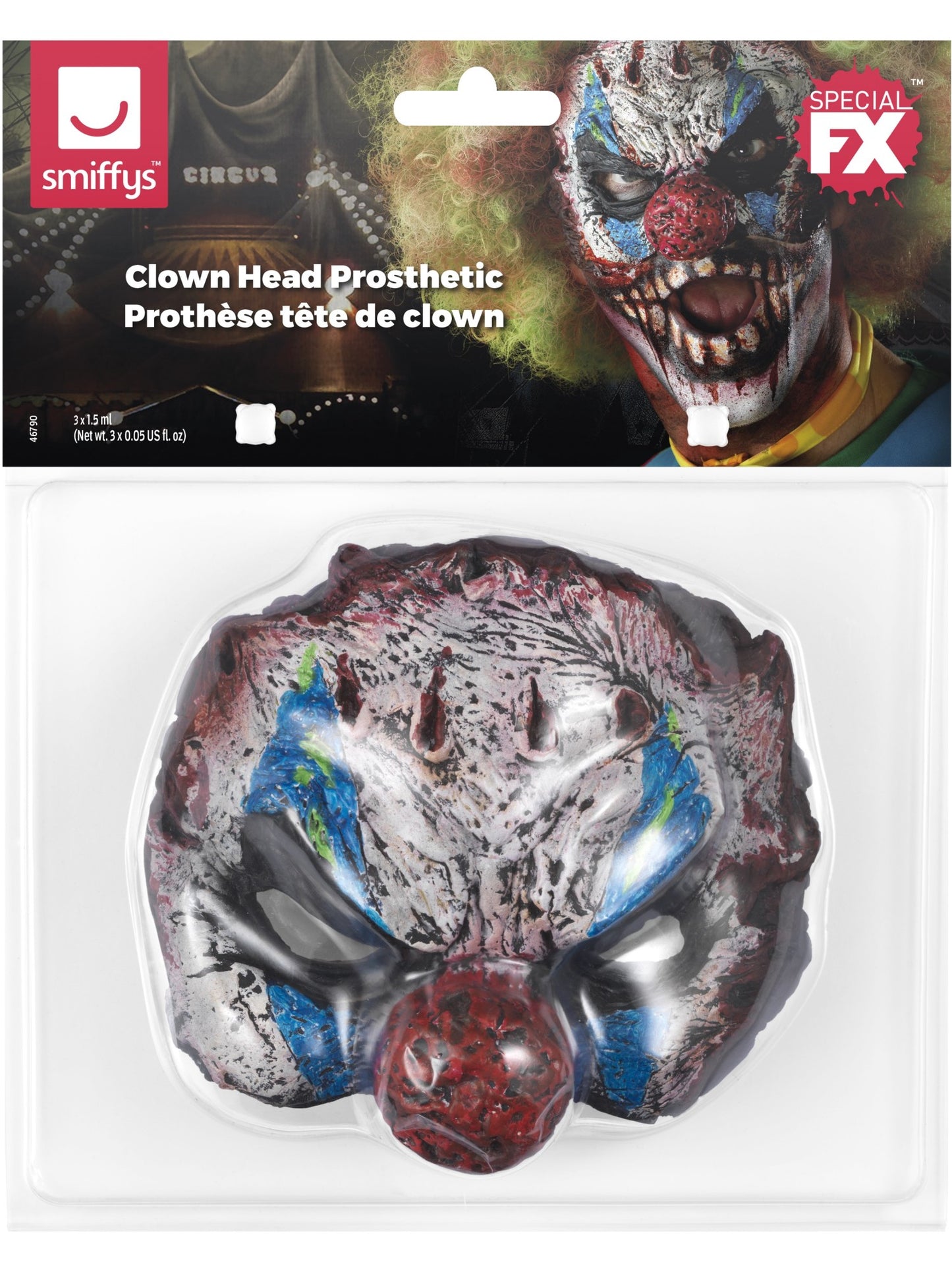 Smiffys Make-Up FX, Foam Latex Clown, White Wholesale