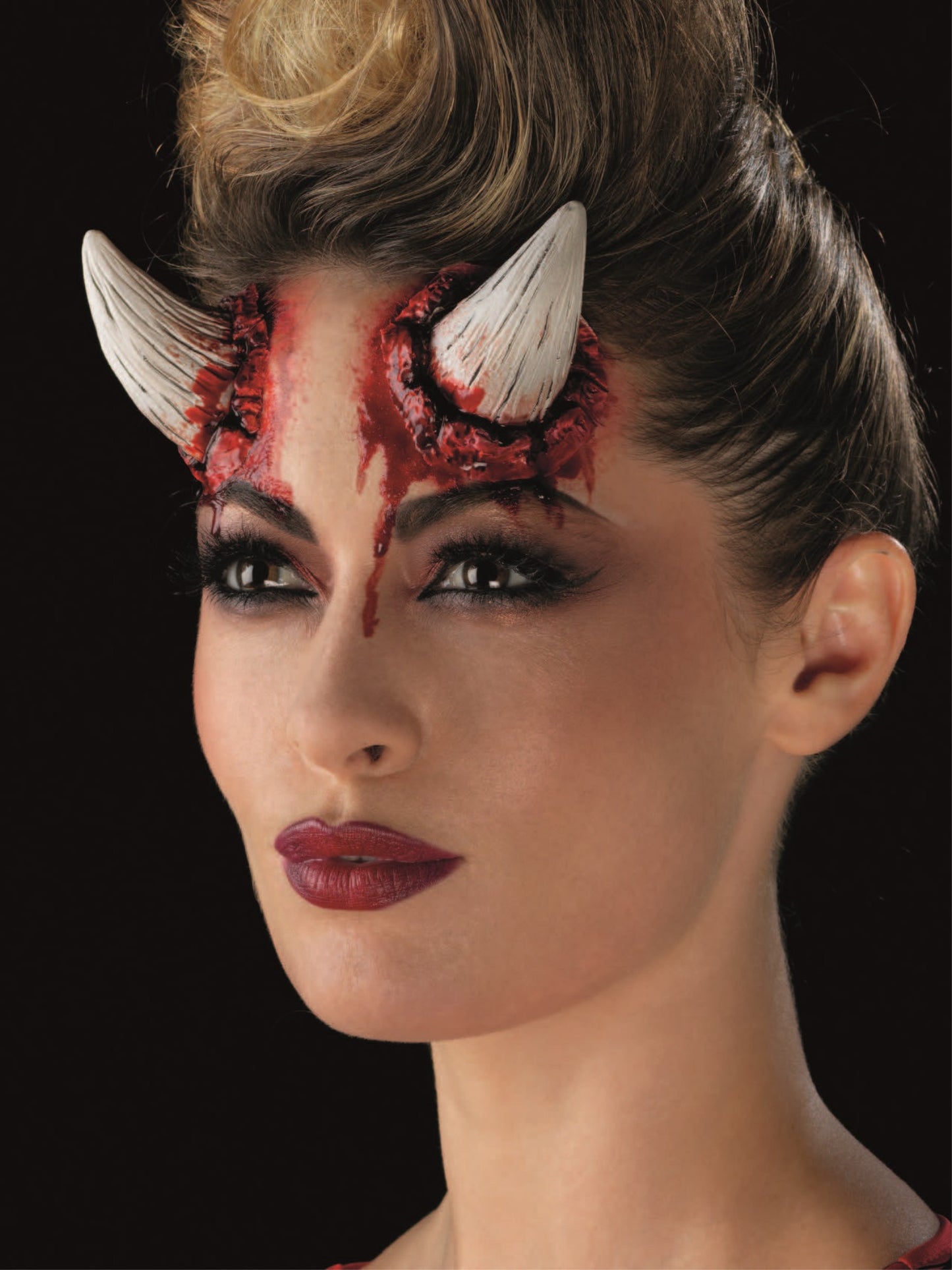 Smiffys Make-Up FX, Latex Devil Horn Prosthetics, Wholesale
