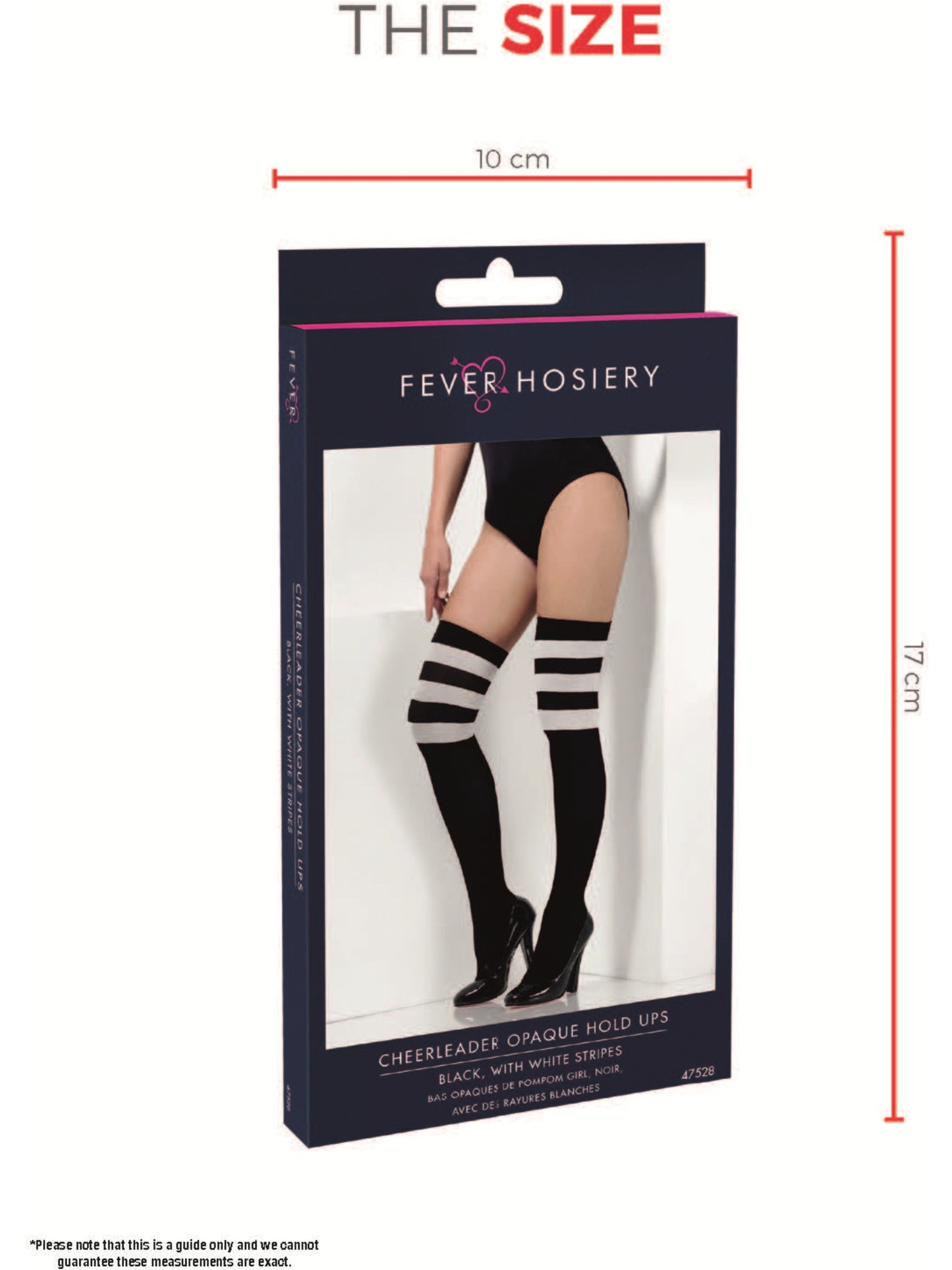 Cheerleader Opaque Hold Ups, Black Wholesale