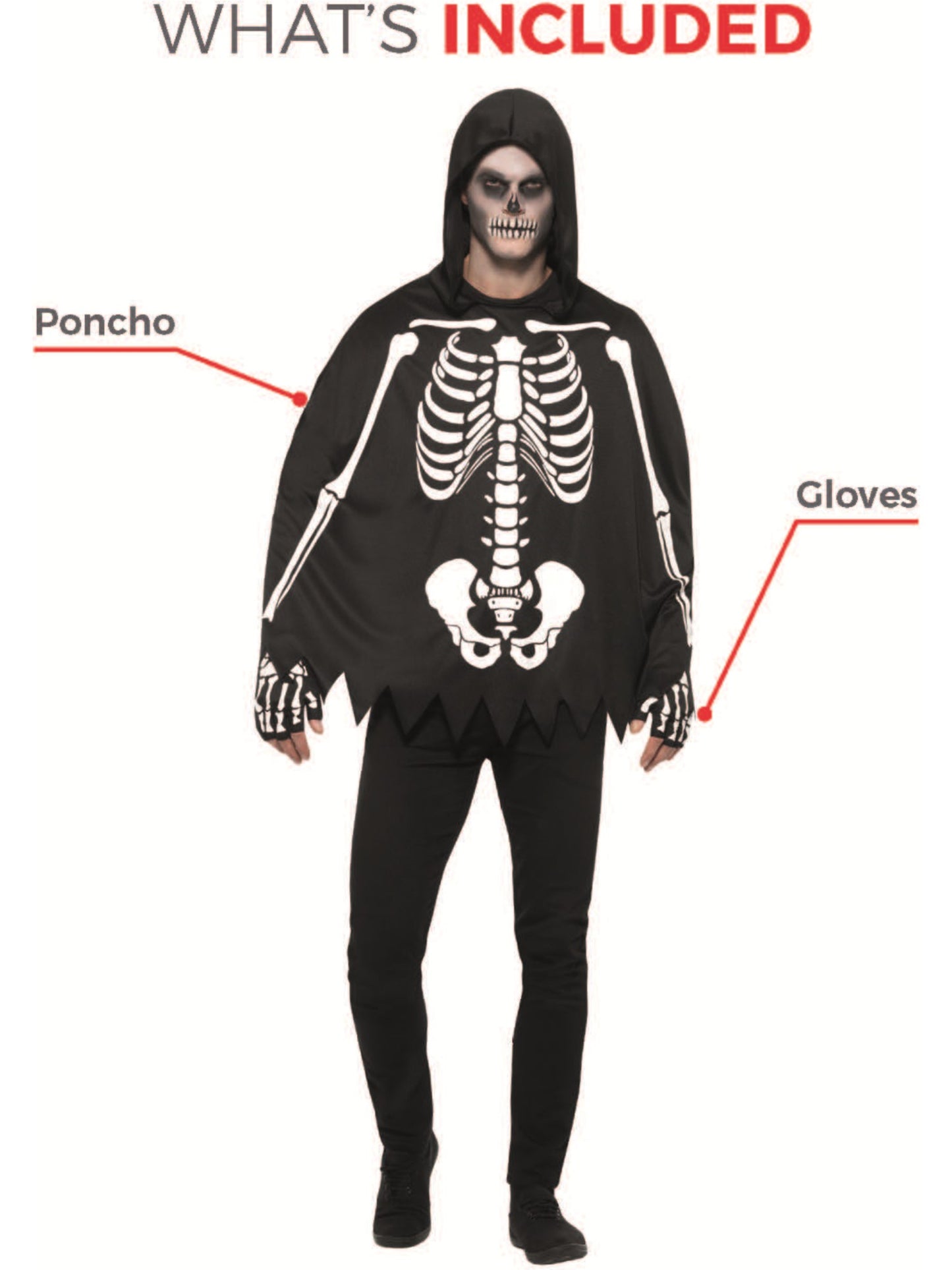 Skeleton Kit, Unisex, Black Wholesale