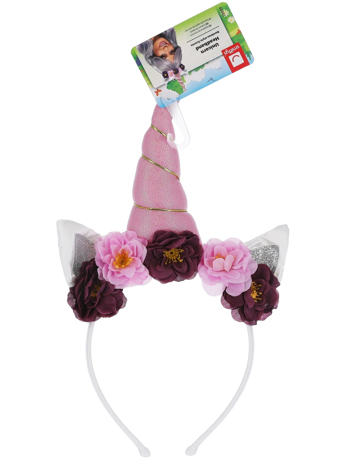 Unicorn Headband, Multi-Coloured Wholesale